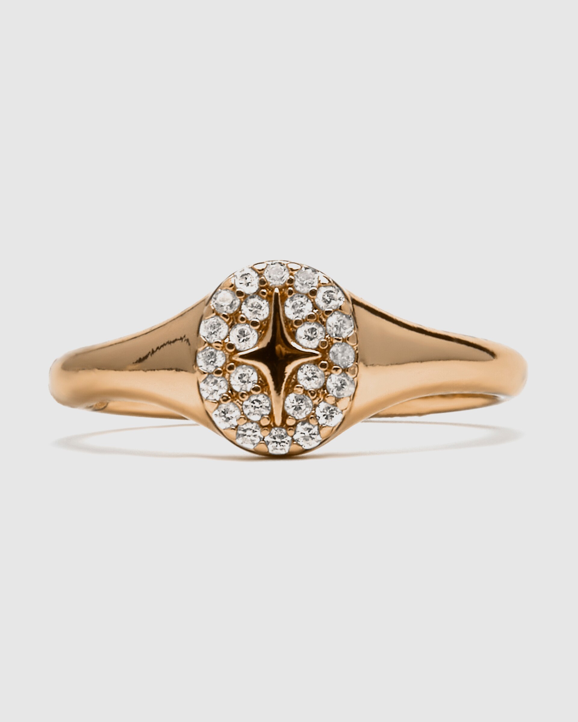 Anel África Acabado em Ouro de 18 Quilates com Zirconita Brilhante Champanhe-5