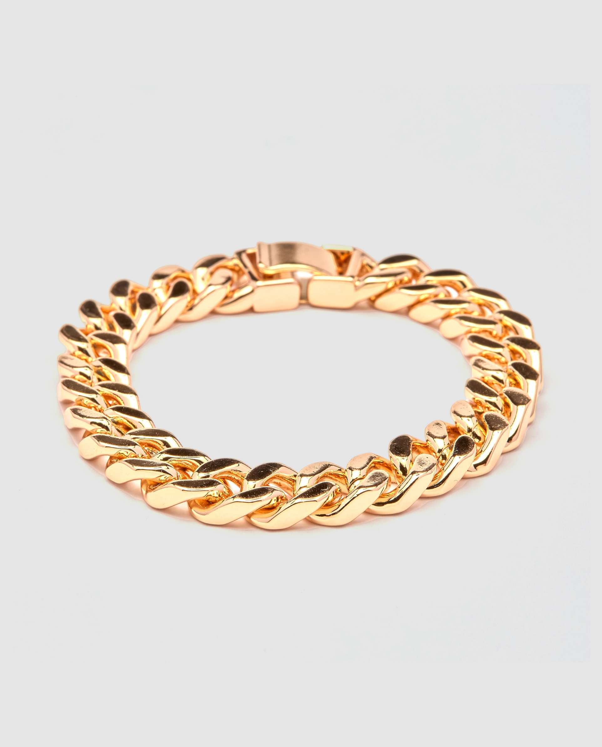 Pulseira de Corrente África Acabada em Ouro Amarelo de 18 Quilates Ouro-1