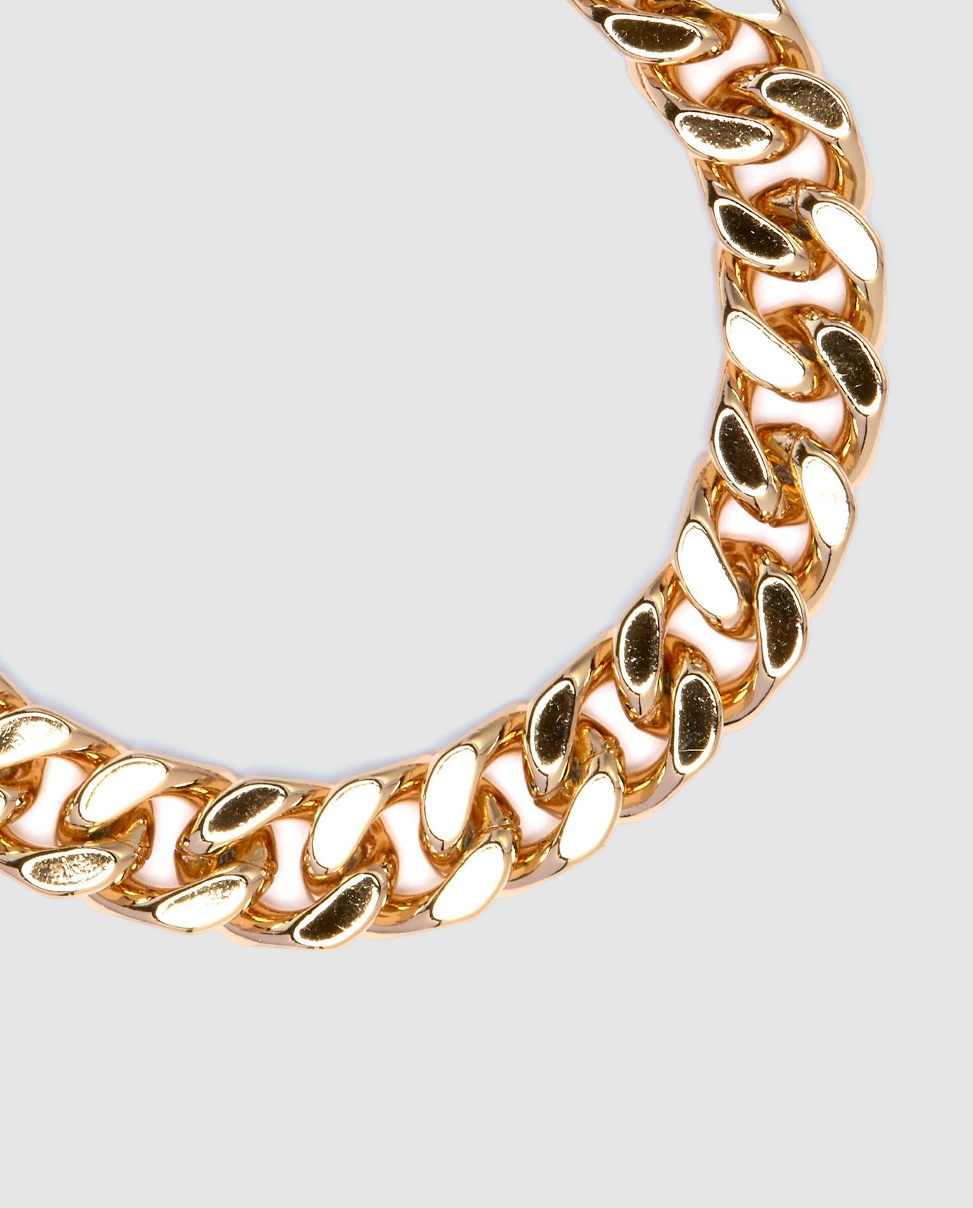 Pulseira de Corrente África Acabada em Ouro Amarelo de 18 Quilates Ouro-5