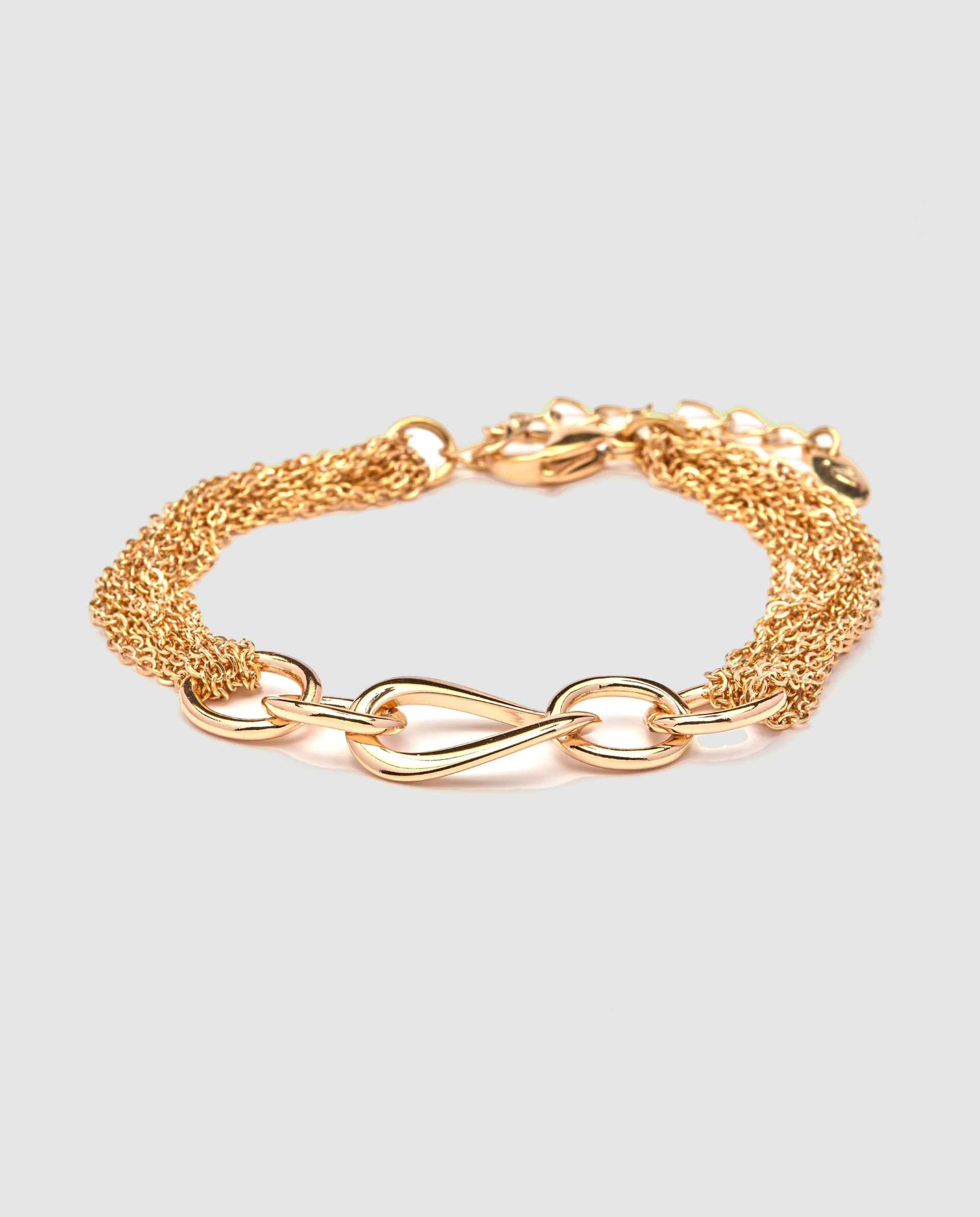 Pulseira de Corrente África Acabada em Ouro Amarelo de 18 Quilates Ouro-1