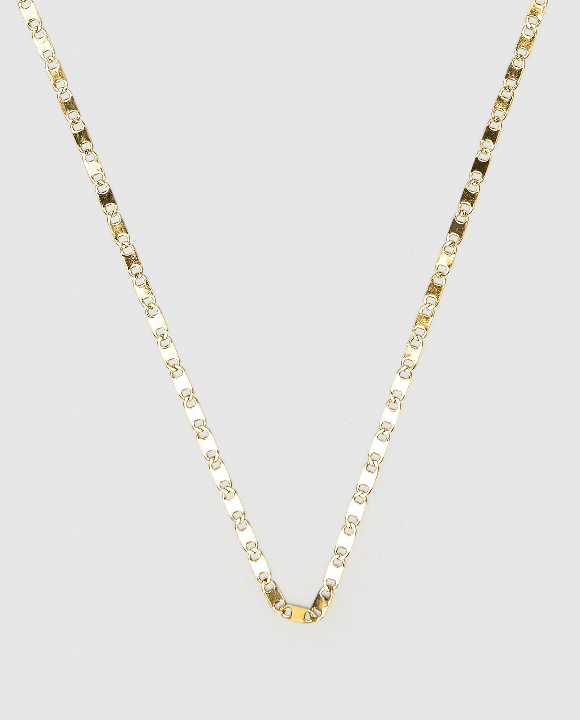 Imagem 0 de Colar de Aço Hiu com Acabamento em Ouro Amarelo de 18k