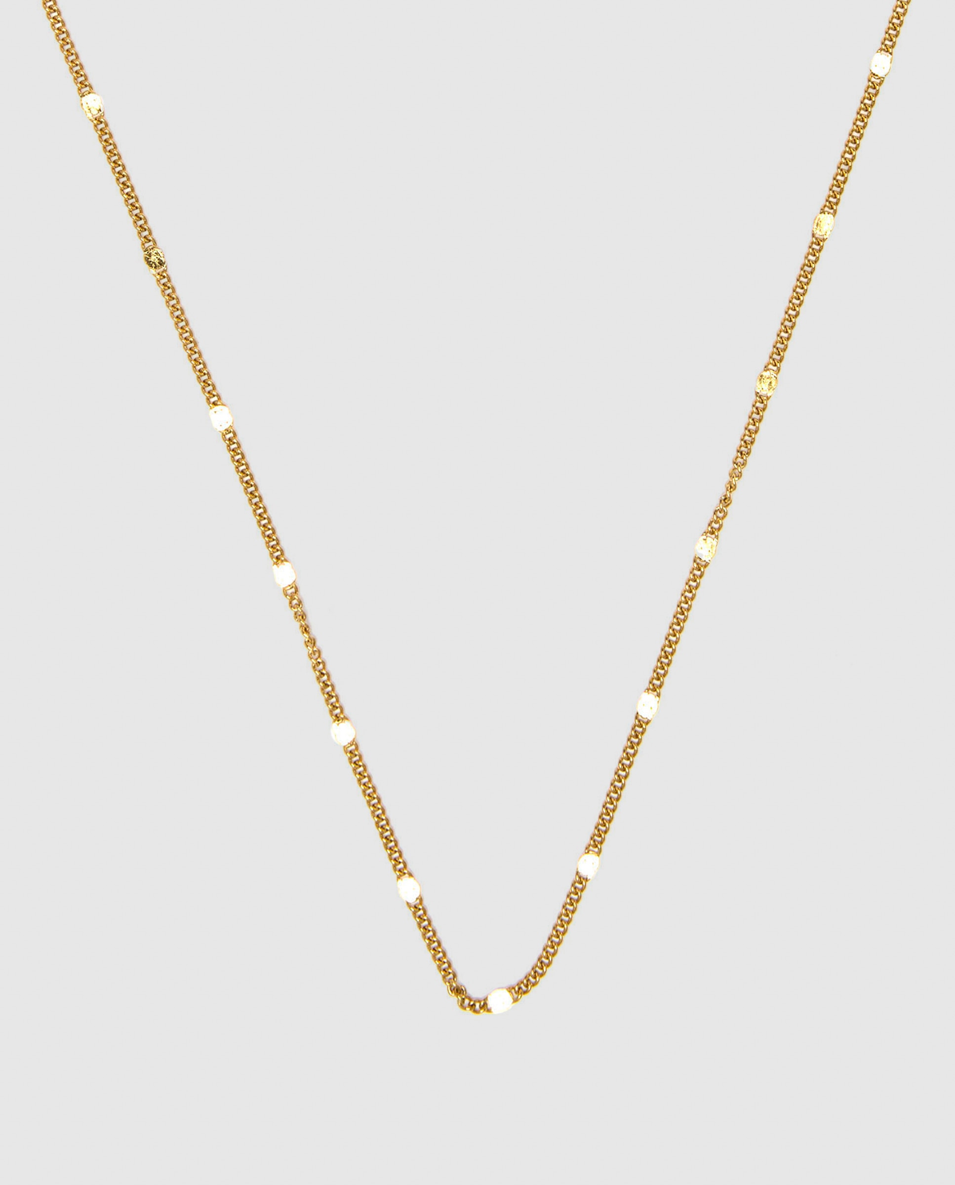 Imagem 0 de Colar de Aço Dimha com Acabamento em Ouro Amarelo de 18k