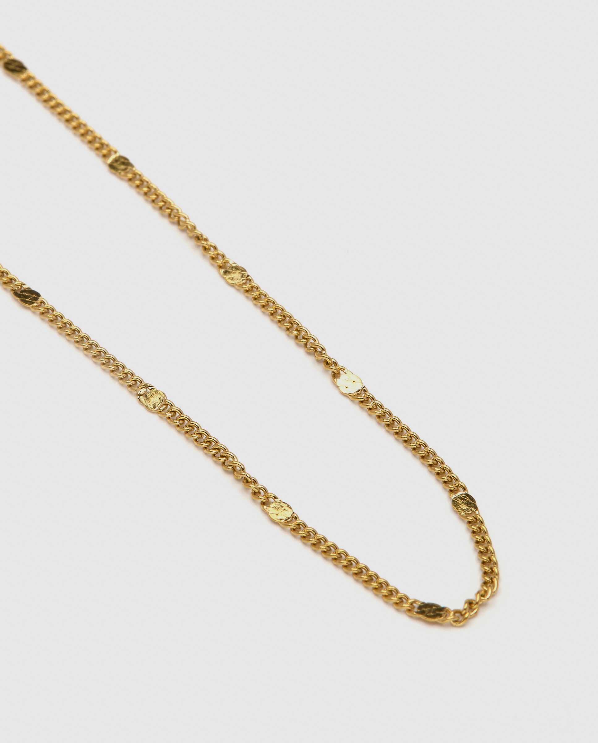 Colar de Aço Dimha com Acabamento em Ouro Amarelo de 18 Quilates Dourado-6