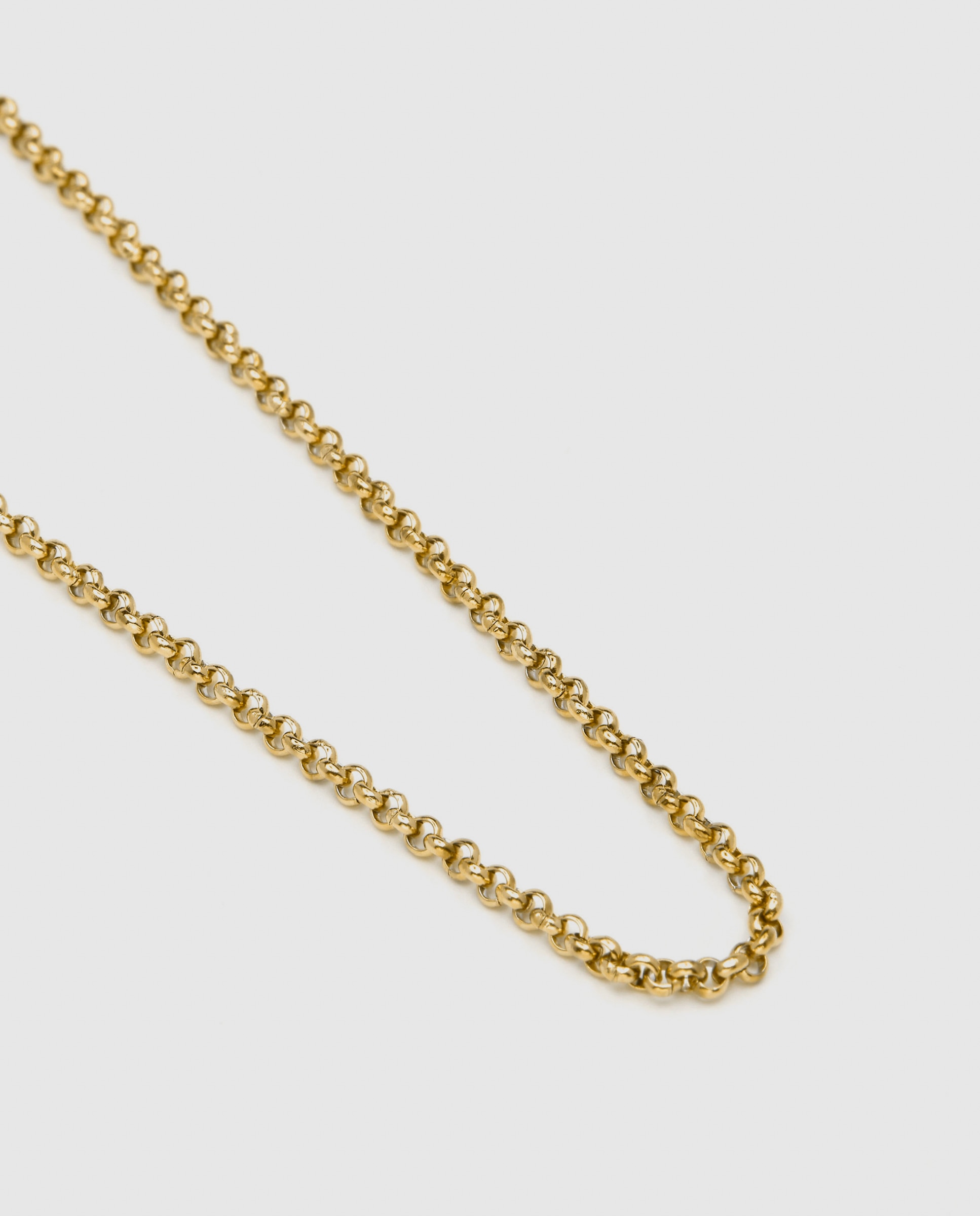 Colar de Aço Akido com Acabamento em Ouro Amarelo de 18 Quilates Dourado-6