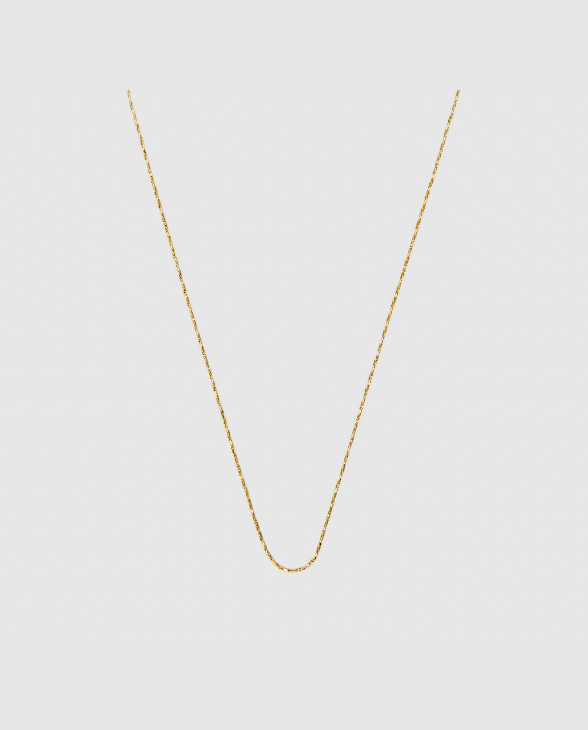 Imagem 0 de Colar de Aço Abki com Acabamento em Ouro Amarelo de 18k