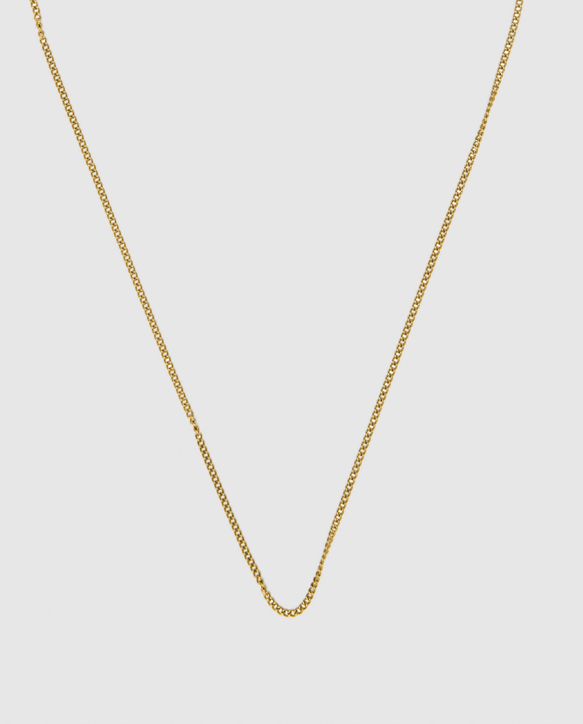 Imagem 0 de Colar de Aço Sayas com Acabamento em Ouro Amarelo de 18k