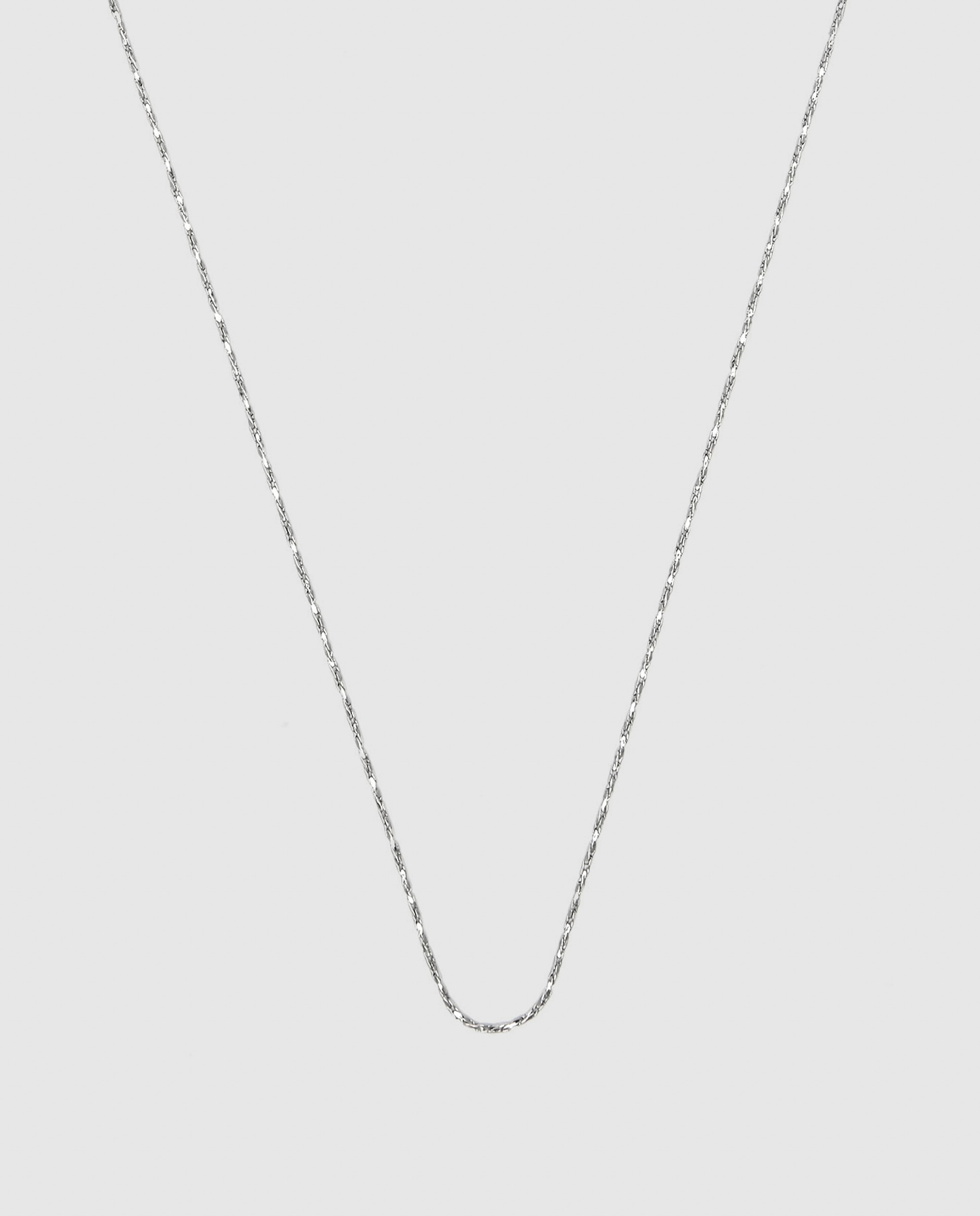 Imagem 0 de Colar de Aço Abki com Acabamento em Ródio