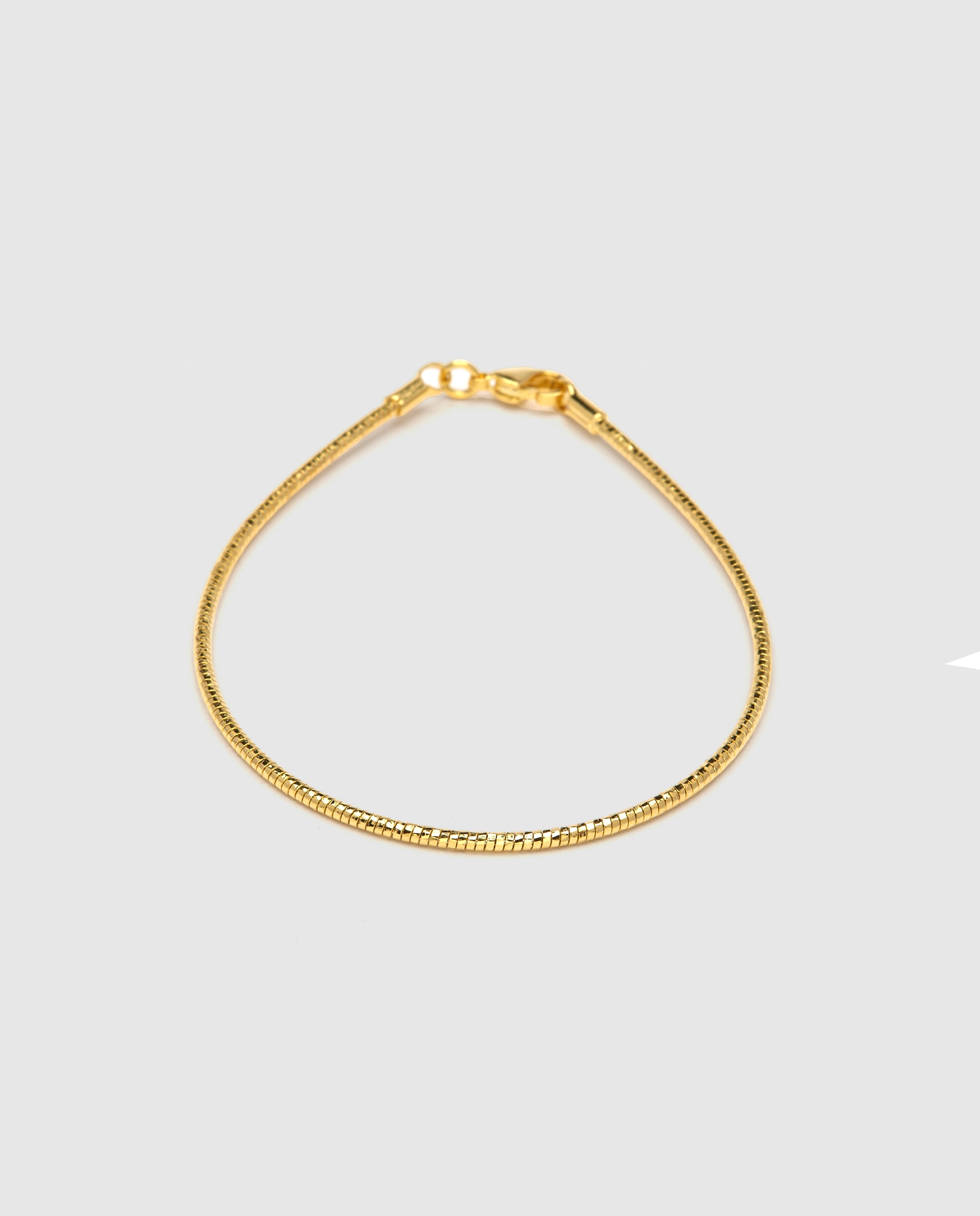 Pulseira de Corrente África Acabada em Ouro Amarelo de 18 Quilates Amarelo-1