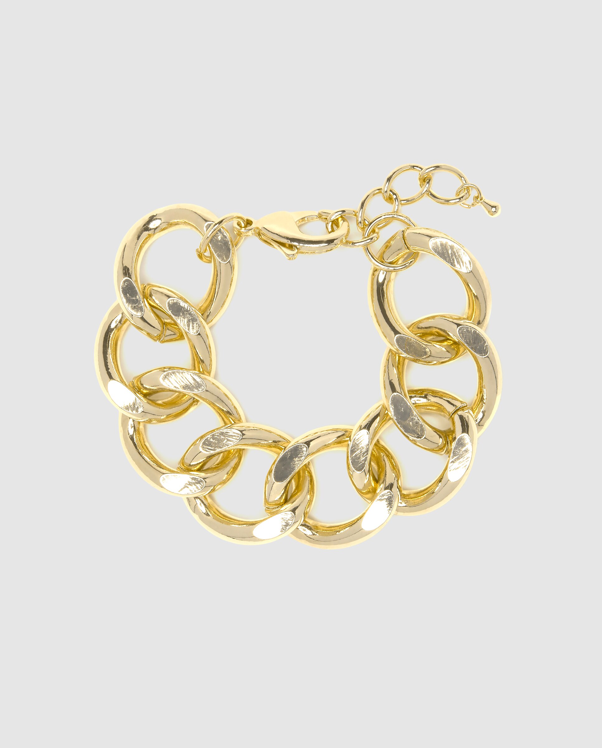 Pulseira de Corrente África Acabada em Ouro Amarelo de 18 Quilates Amarelo-3
