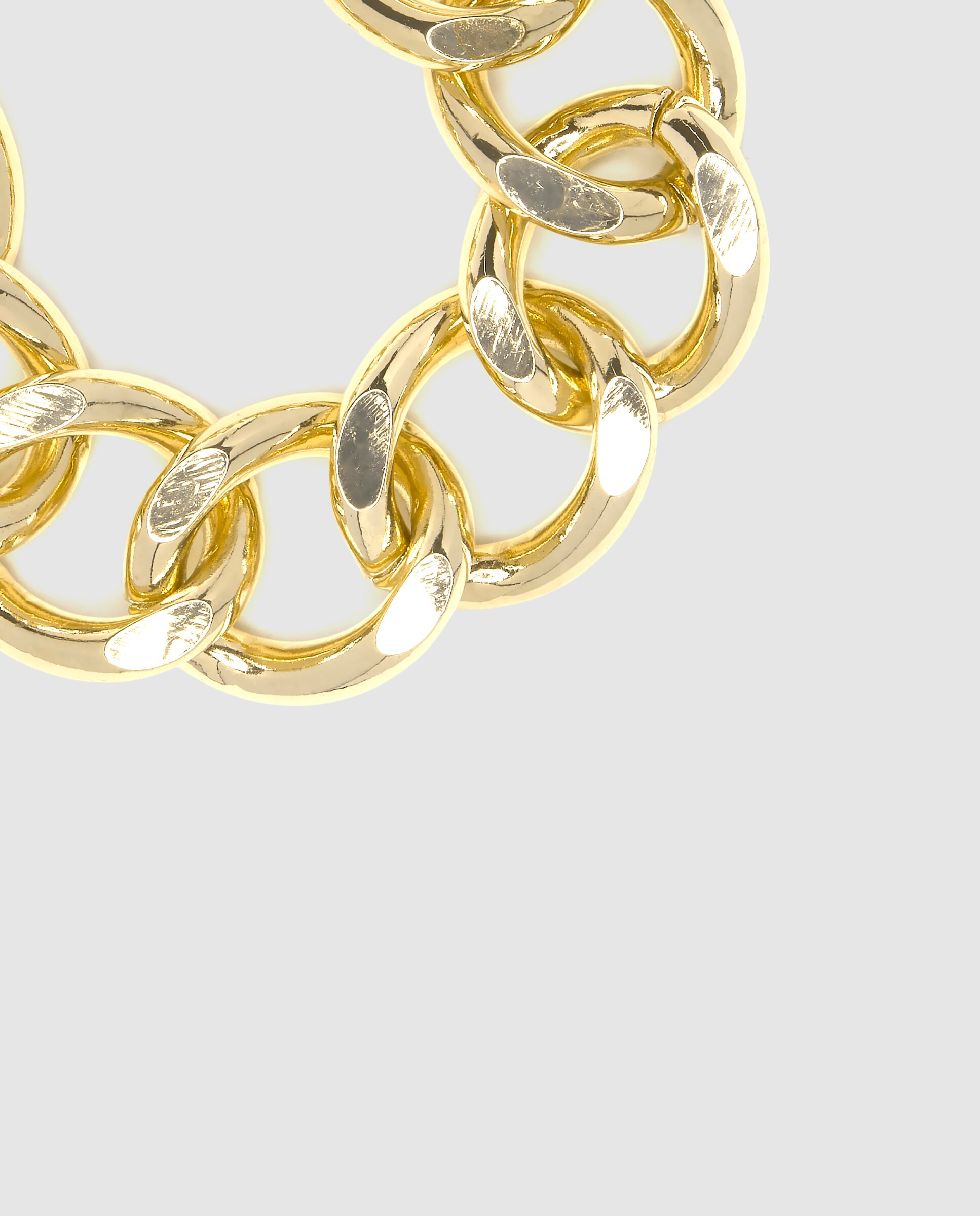 Pulseira de Corrente África Acabada em Ouro Amarelo de 18 Quilates Amarelo-5
