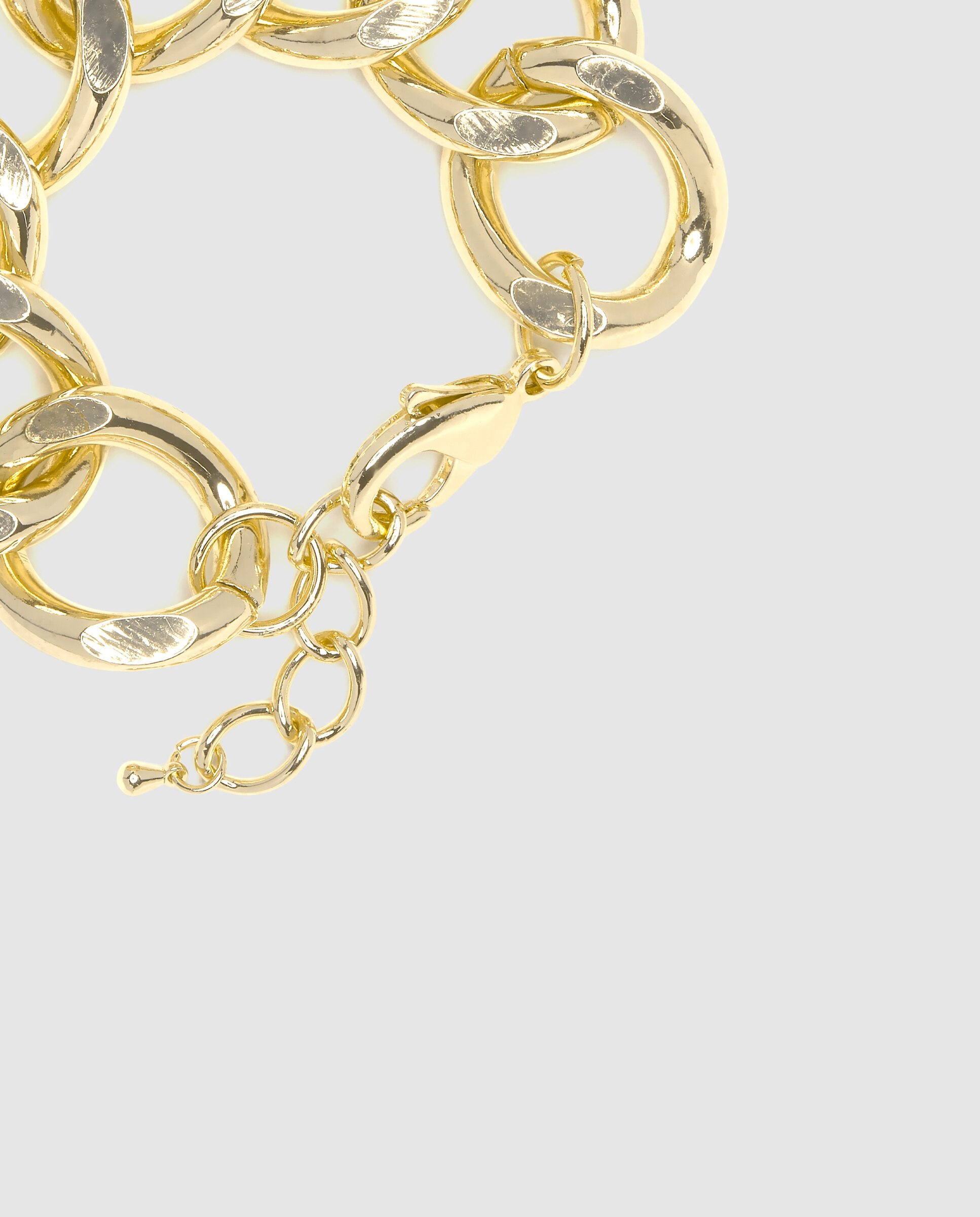 Pulseira de Corrente África Acabada em Ouro Amarelo de 18 Quilates Amarelo-6