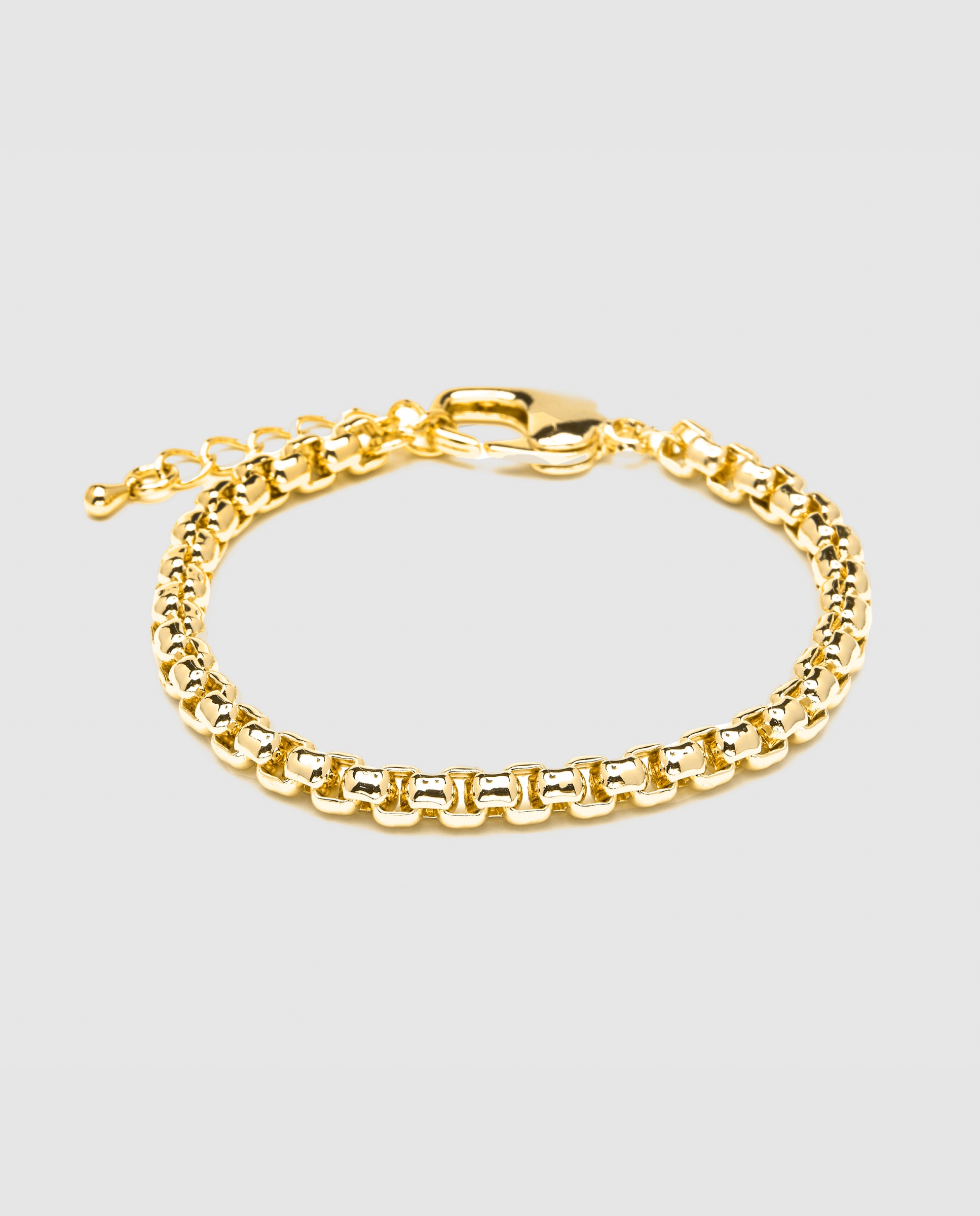 Pulseira de Corrente África Acabada em Ouro Amarelo de 18 Quilates Amarelo-1
