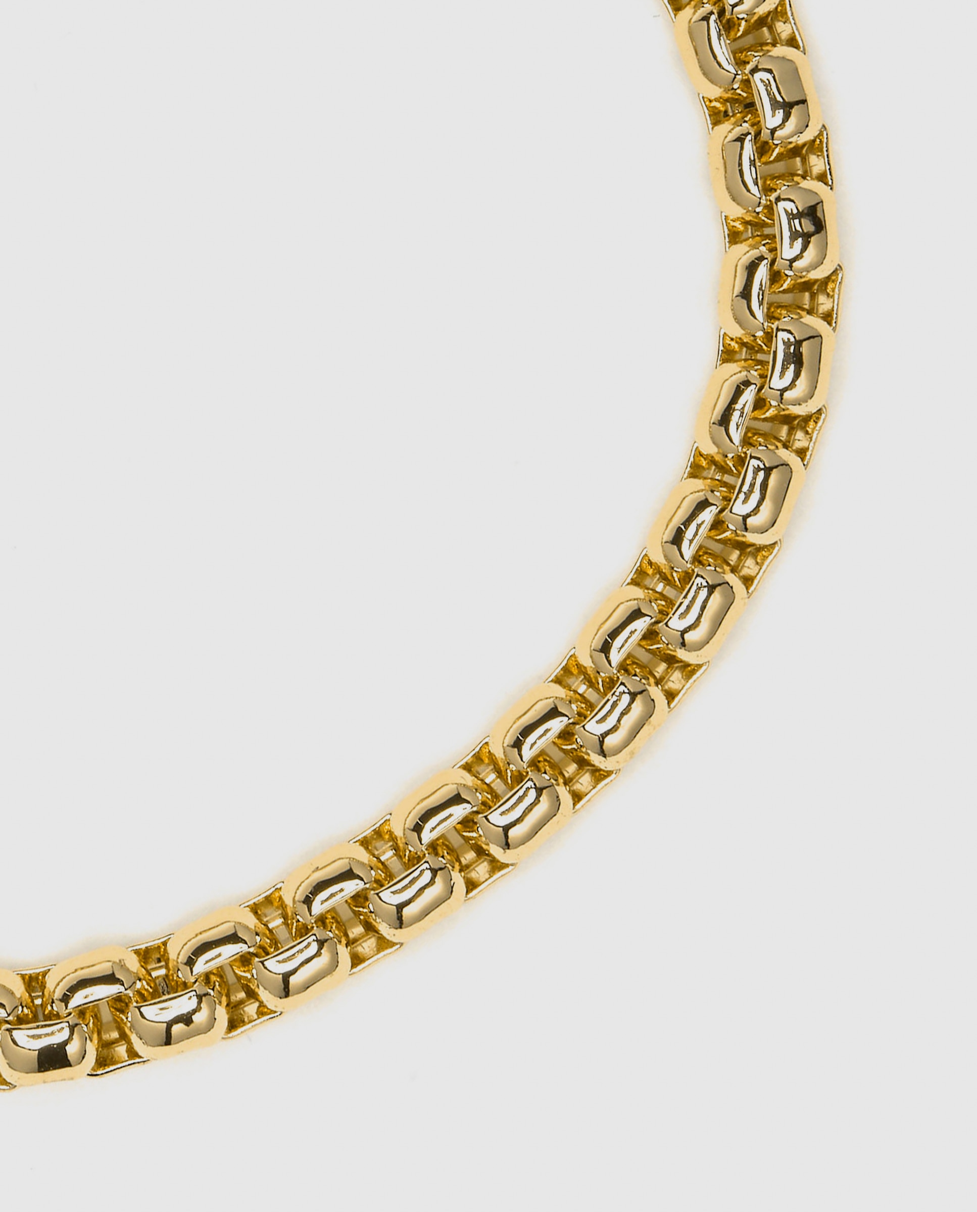 Pulseira de Corrente África Acabada em Ouro Amarelo de 18 Quilates Amarelo-4