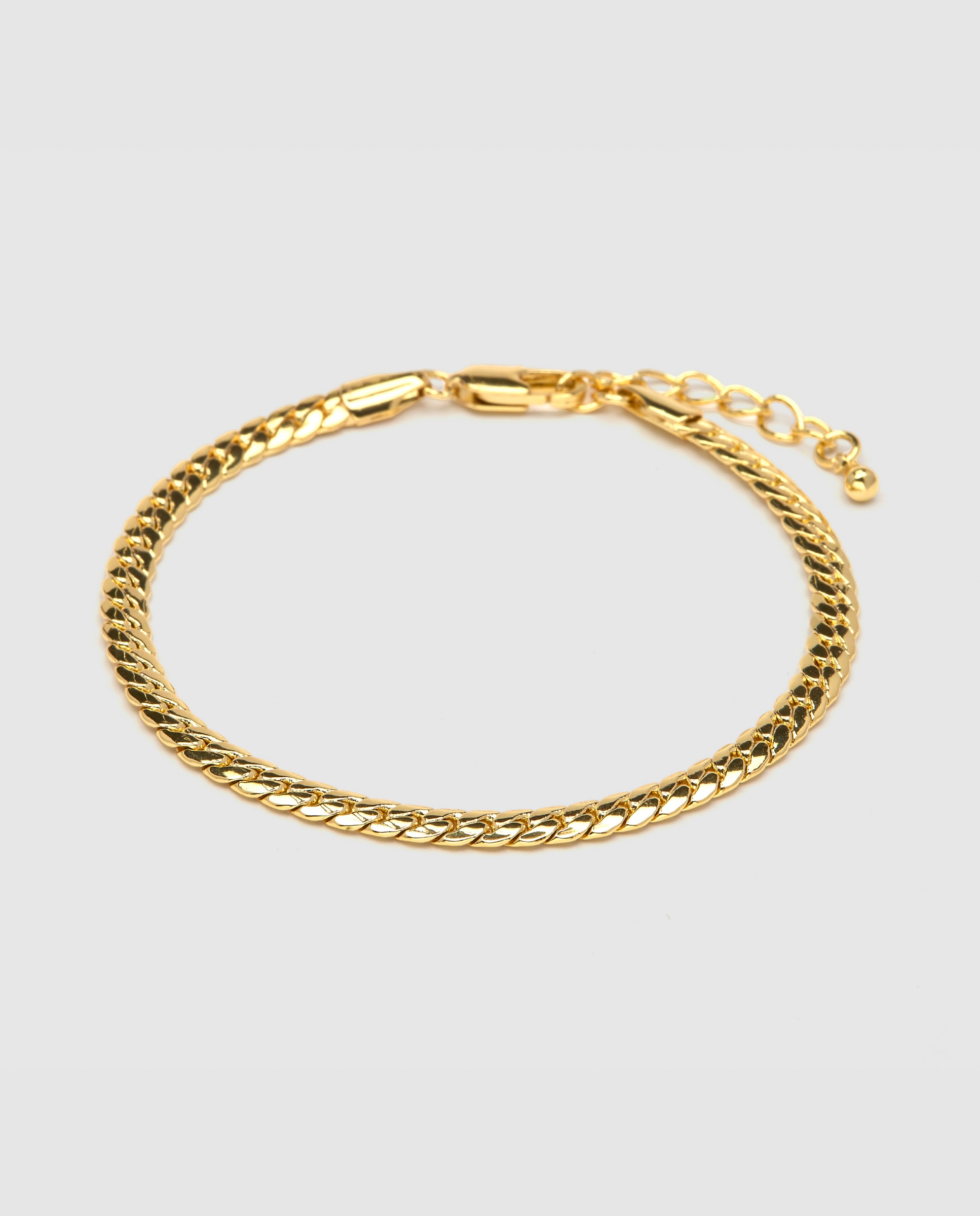 Pulseira de Corrente África Acabada em Ouro Amarelo de 18 Quilates Ouro-1
