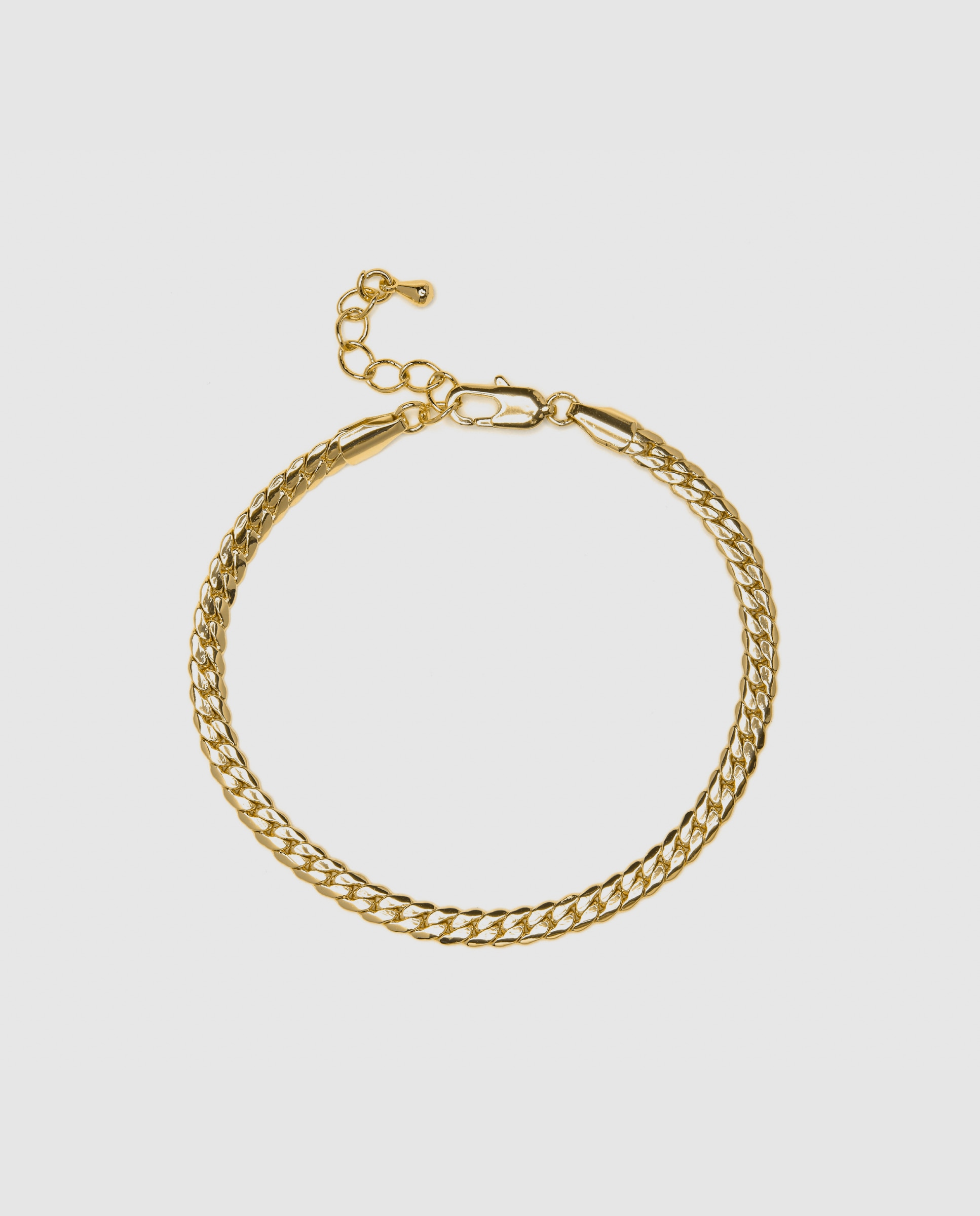 Pulseira de Corrente África Acabada em Ouro Amarelo de 18 Quilates Ouro-3