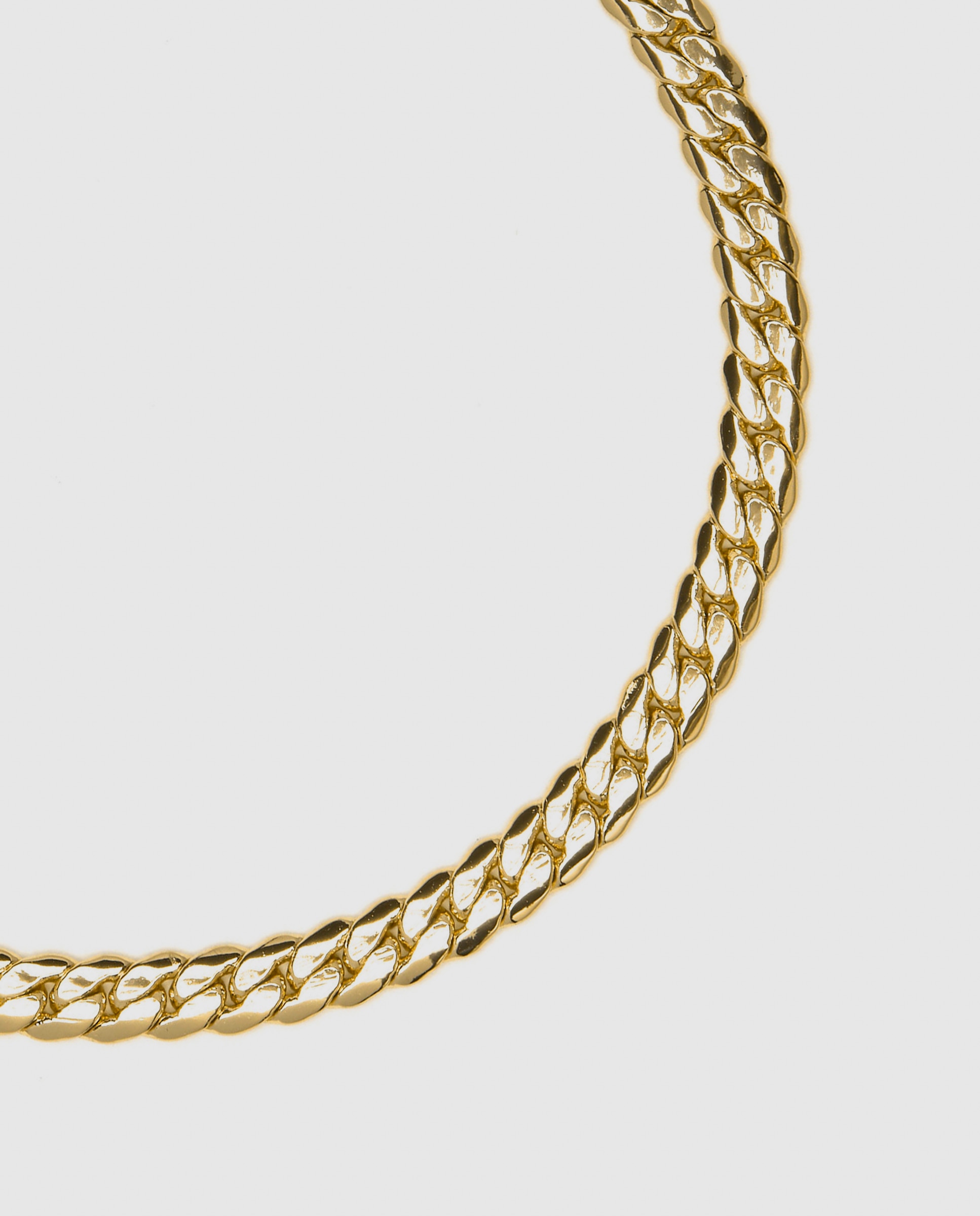 Pulseira de Corrente África Acabada em Ouro Amarelo de 18 Quilates Ouro-4