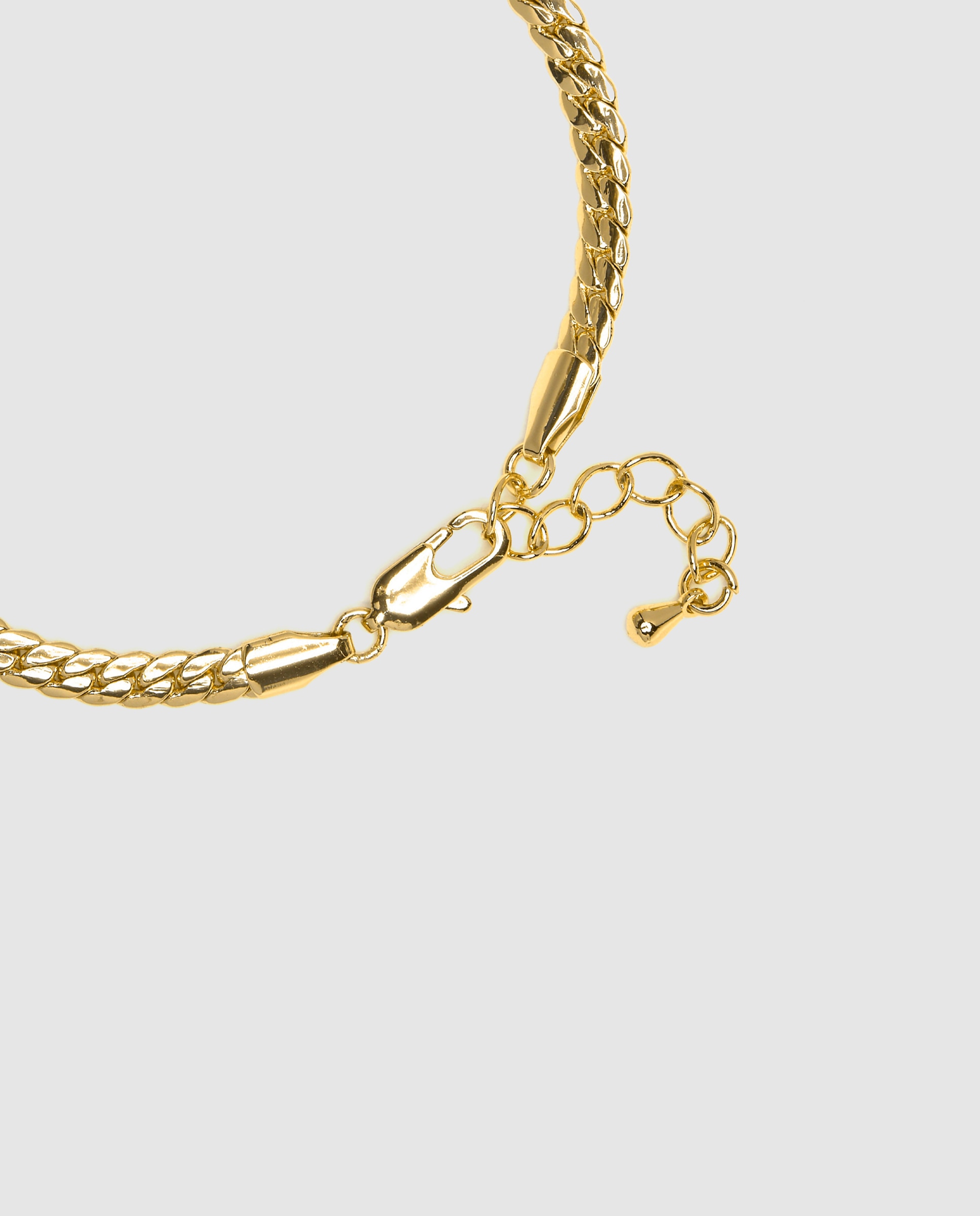 Pulseira de Corrente África Acabada em Ouro Amarelo de 18 Quilates Ouro-5