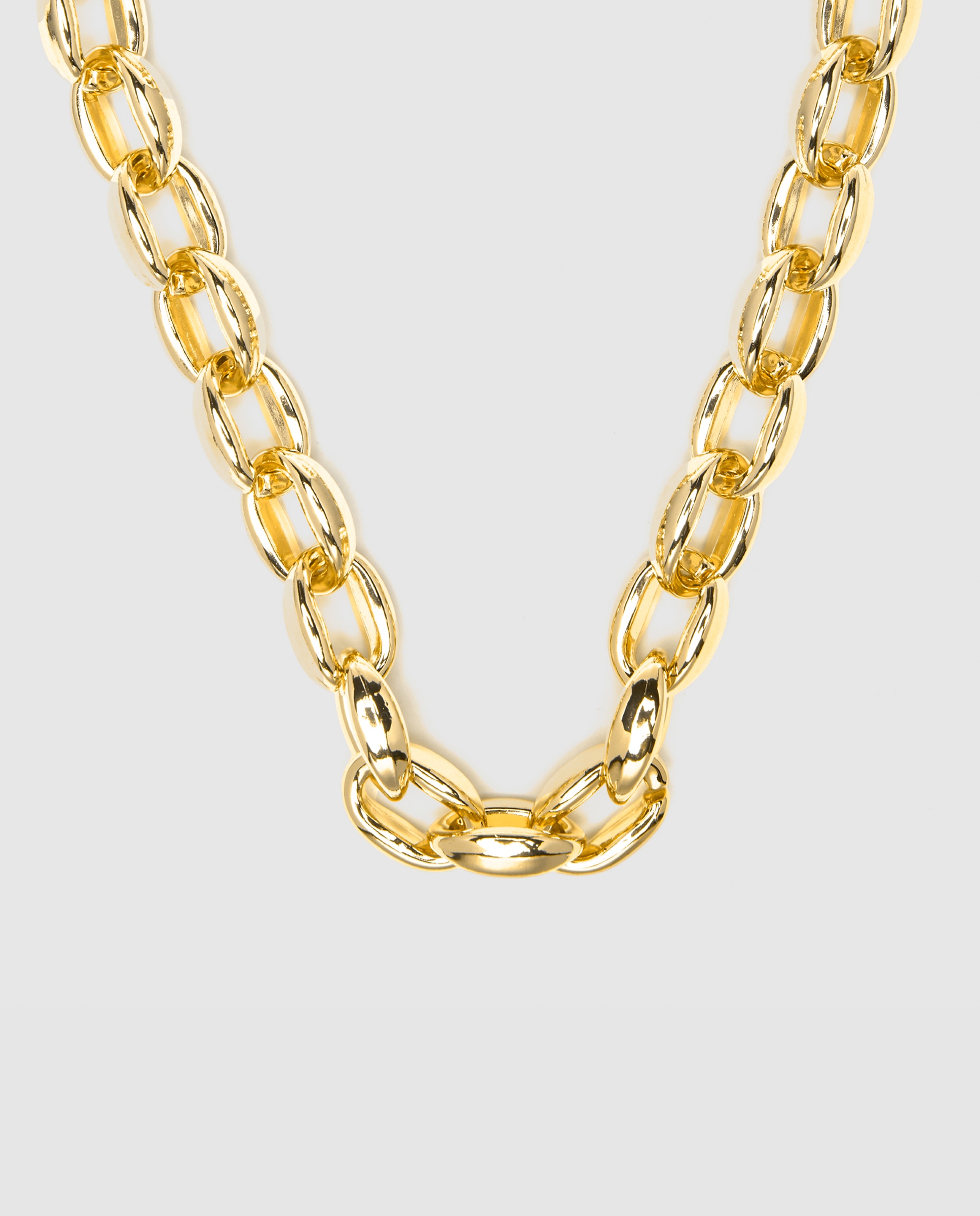 Colar Correntes com Acabamento em Ouro Amarelo de 18 Quilates Dourado-1