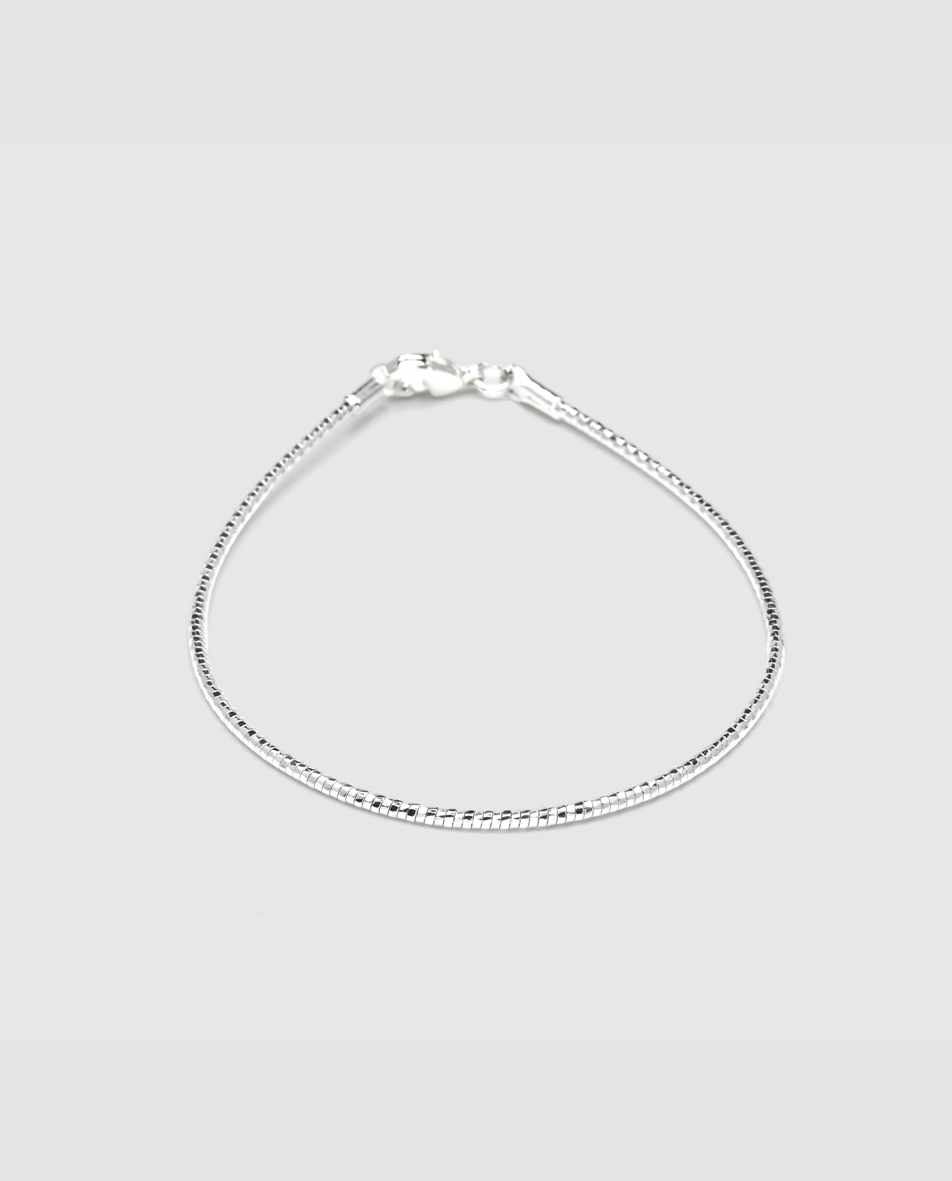 Pulseira de Corrente África Acabada em Prata de Lei 925 Prata-1