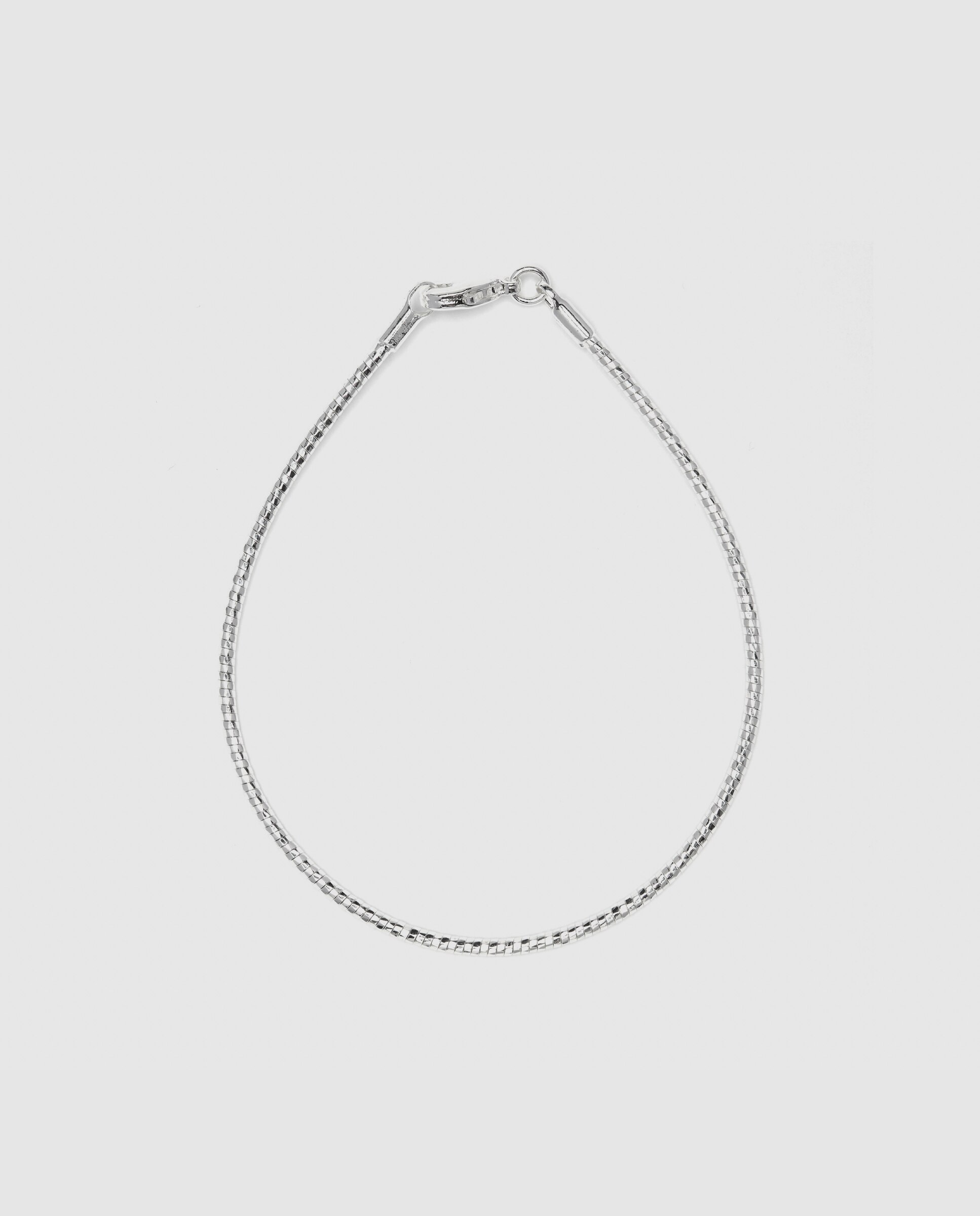Pulseira de Corrente África Acabada em Prata de Lei 925 Prata-3