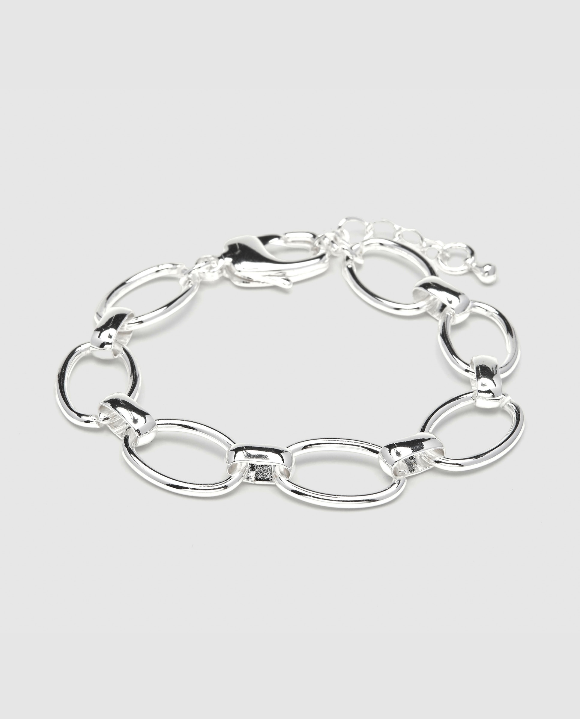 Pulseira de Corrente África Acabada em Prata de Lei 925 Prata-1
