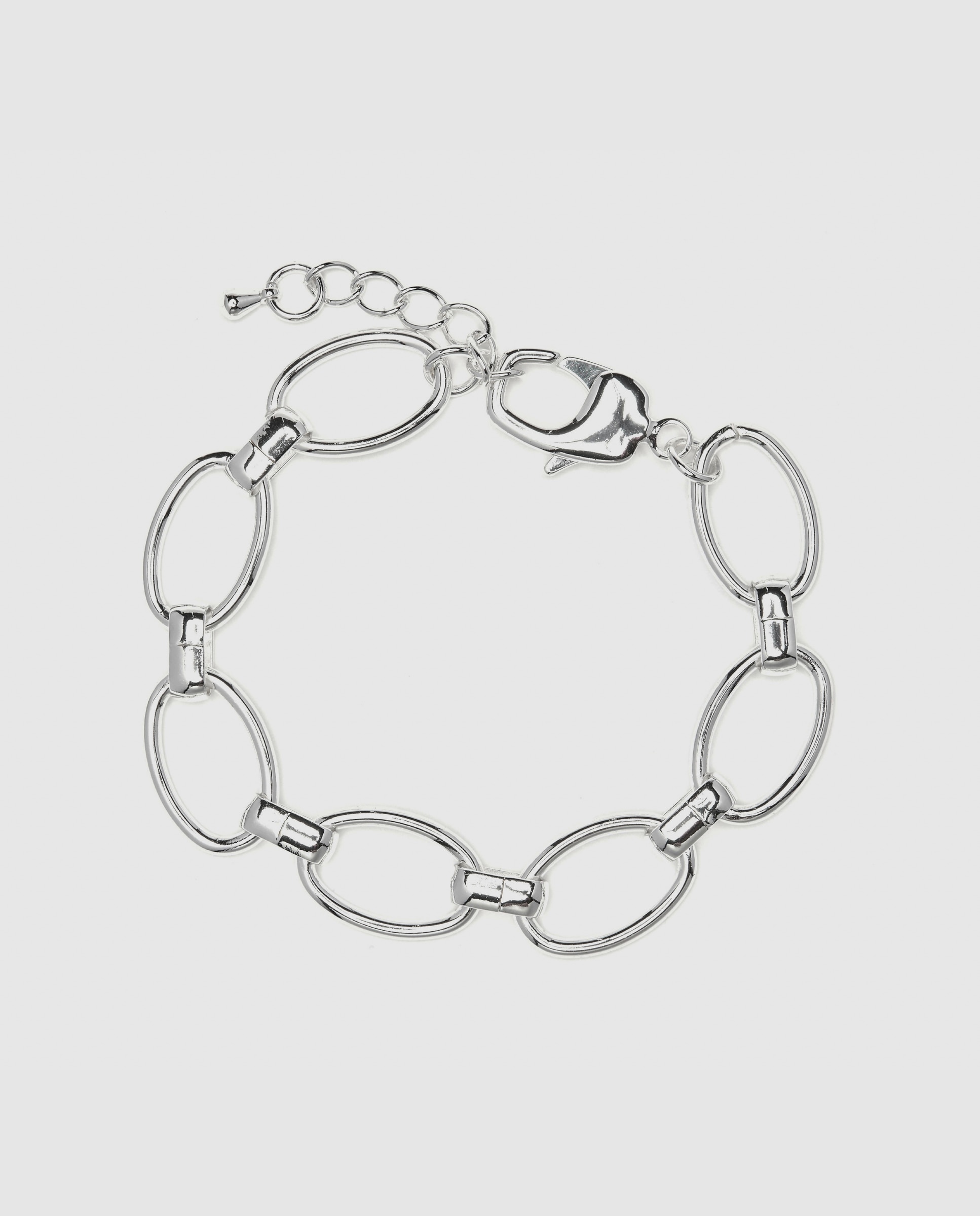 Pulseira de Corrente África Acabada em Prata de Lei 925 Prata-3