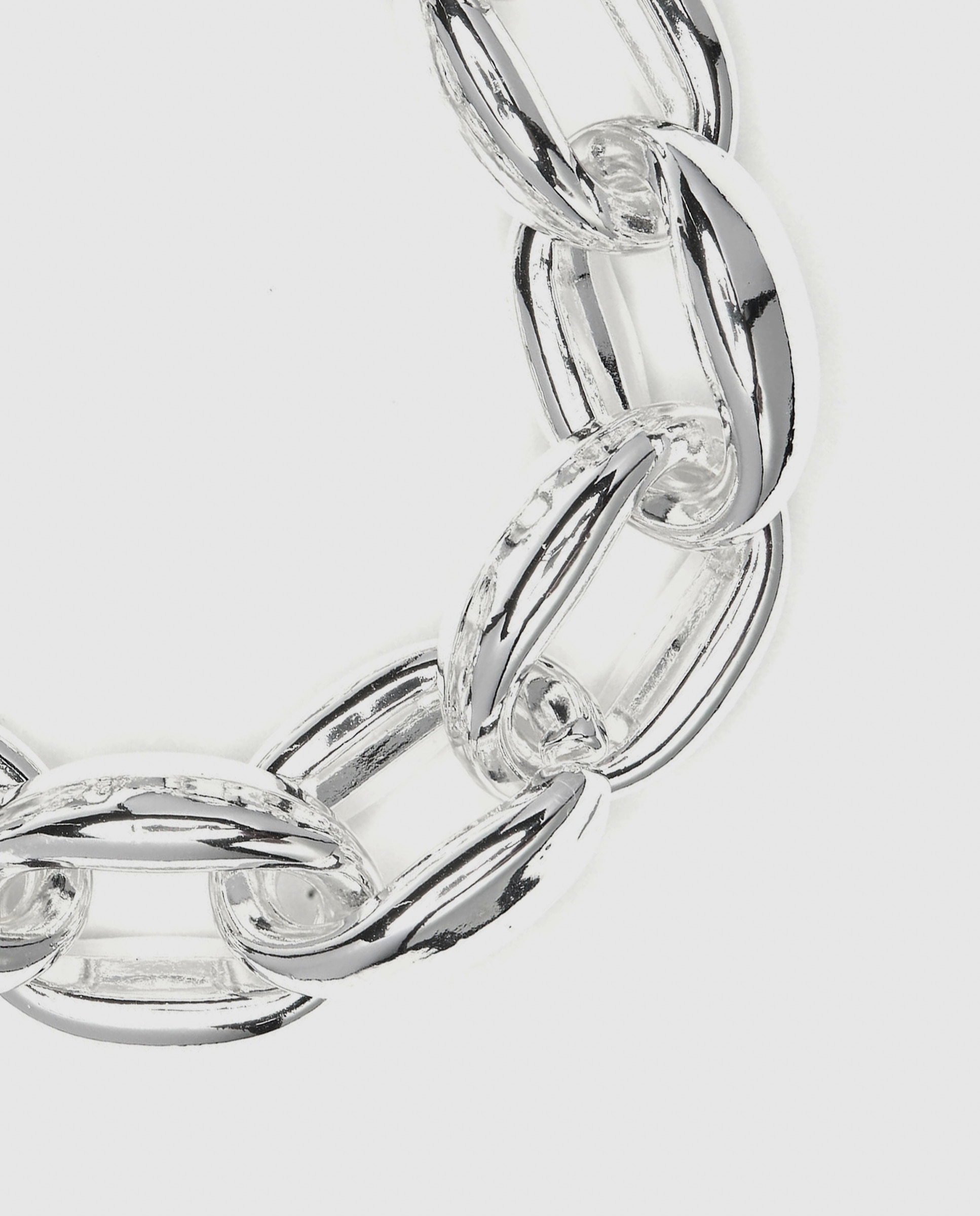 Pulseira de Corrente África Acabada em Prata de Lei 925 Prata metalizada-6