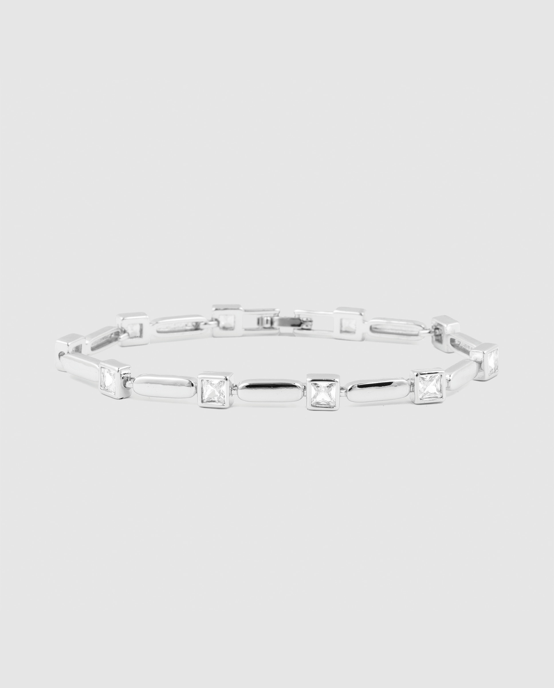 Pulseira de Corrente África Acabada em Prata de Lei 925 com Zirconita Brilhante Ouro-1