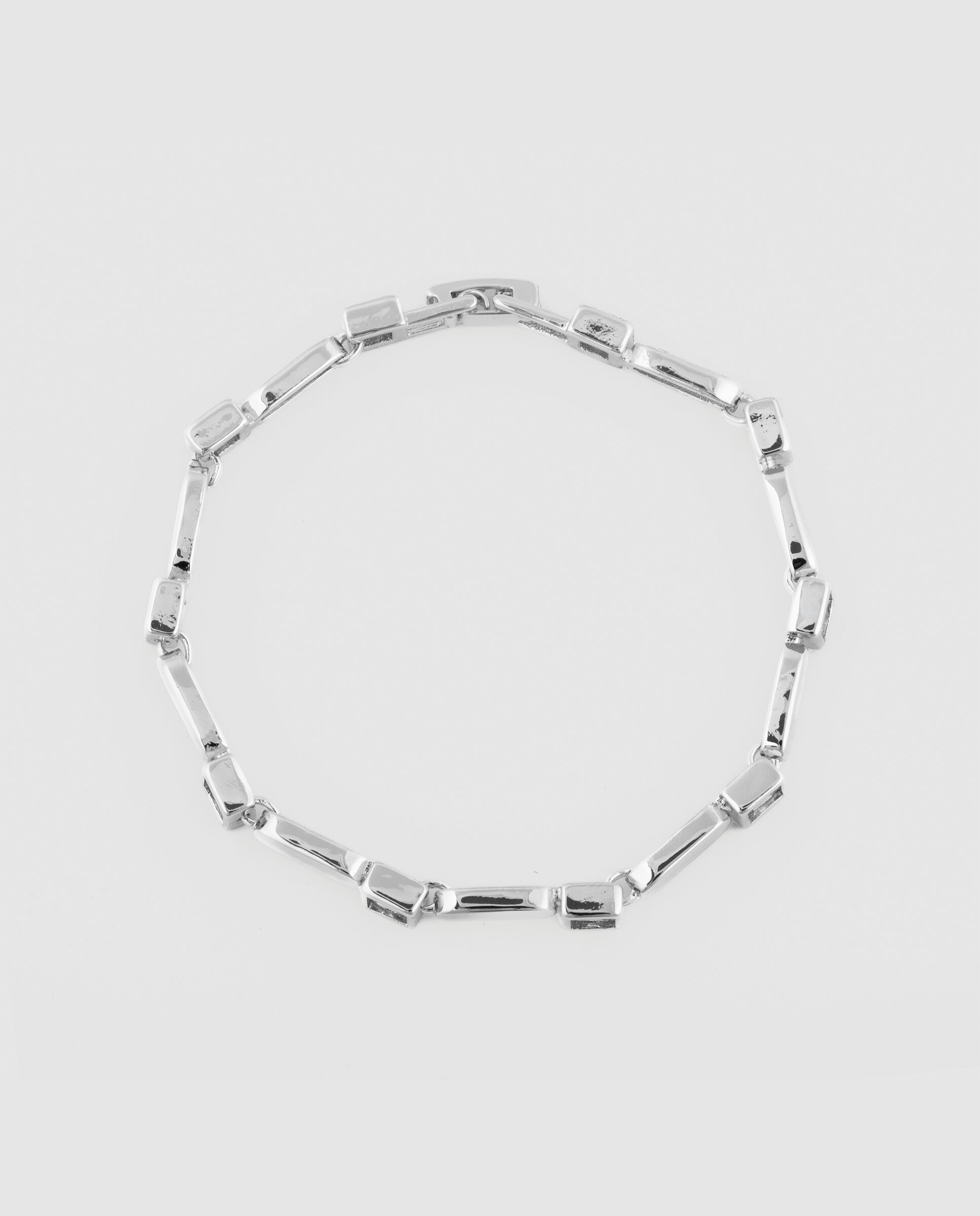 Pulseira de Corrente África Acabada em Prata de Lei 925 com Zirconita Brilhante Ouro-3