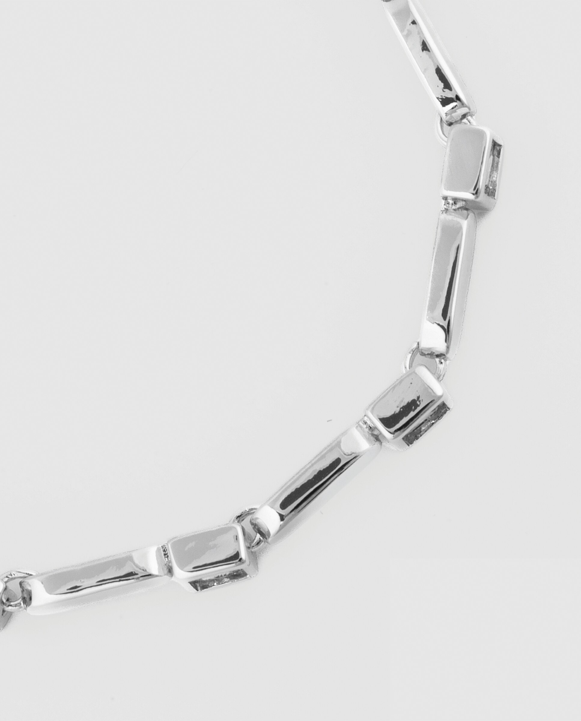 Pulseira de Corrente África Acabada em Prata de Lei 925 com Zirconita Brilhante Ouro-5