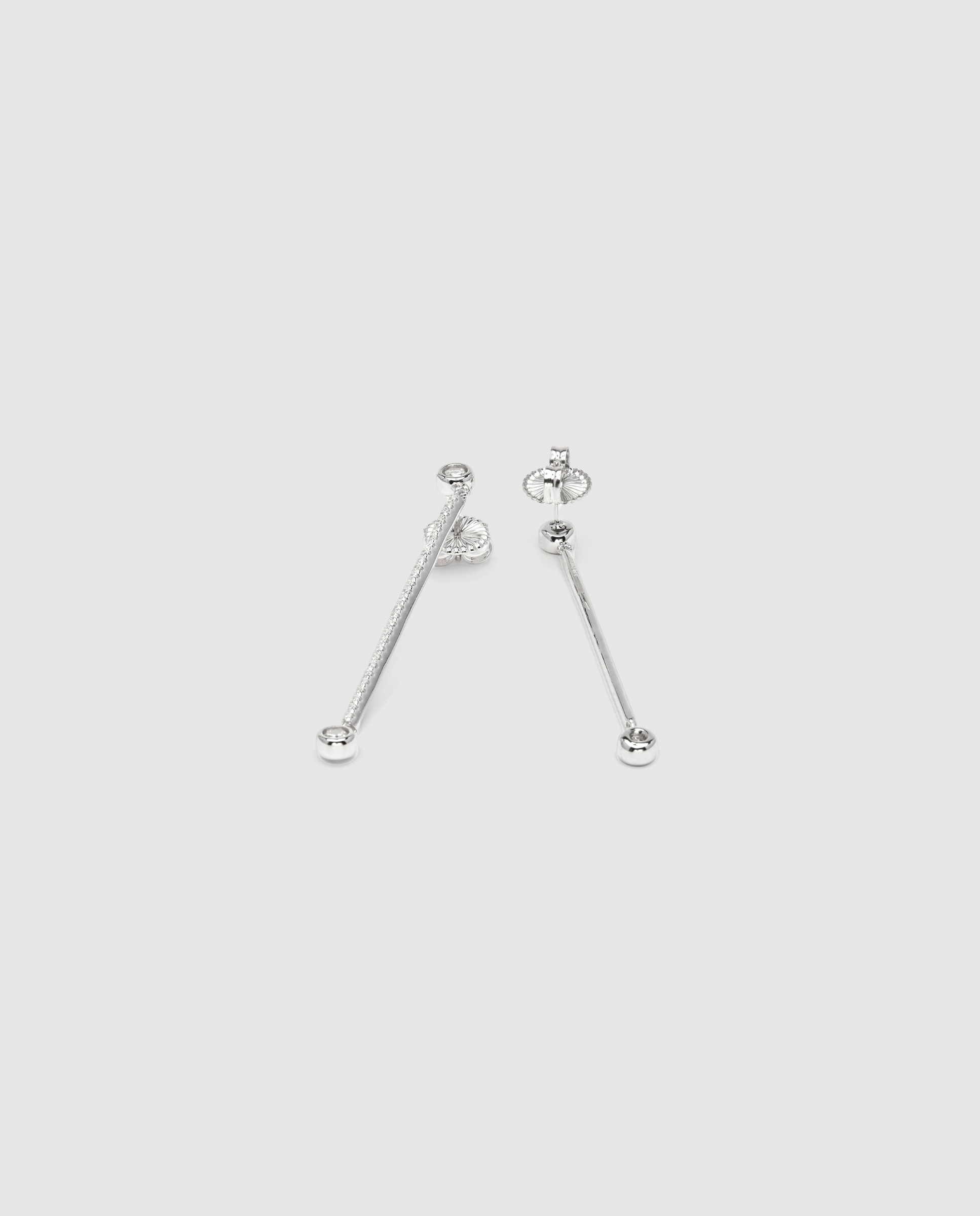 Brincos Momentos para Brilhar de Prata de Lei 925 com Acabamentos em Ródio e Zirconita Brilhante Prata brilhante / Transparente-6