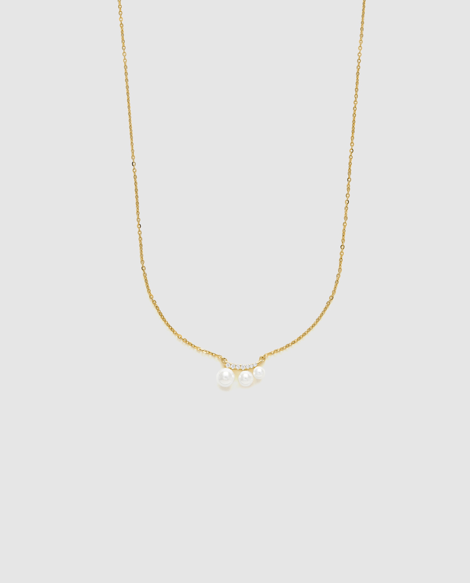 Colar Pide Un Deseo de Prata de Lei 925 Acabado em Ouro Amarelo de 18 Quilates com Zirconita Brilhante Ouro-1