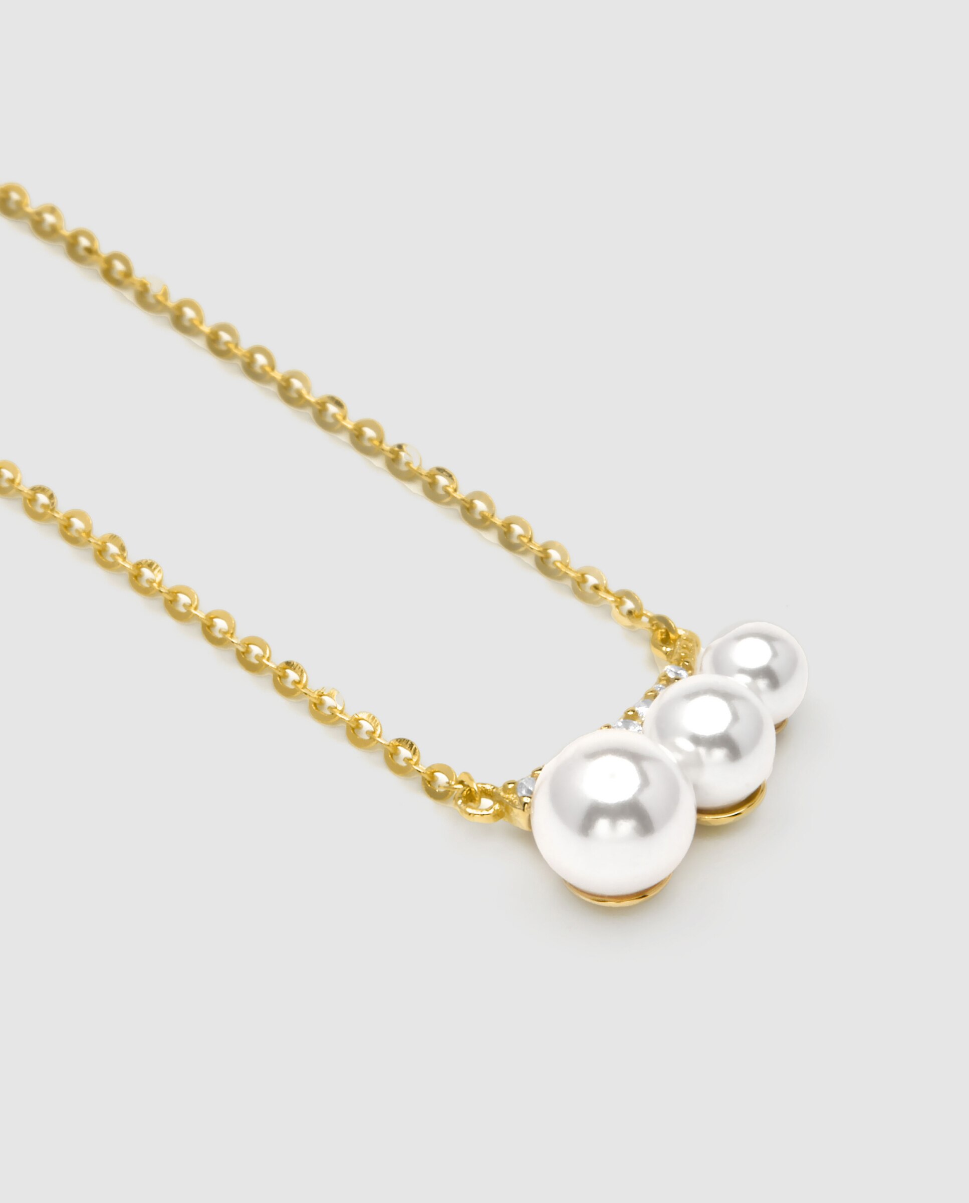 Colar Pide Un Deseo de Prata de Lei 925 Acabado em Ouro Amarelo de 18 Quilates com Zirconita Brilhante Ouro-5