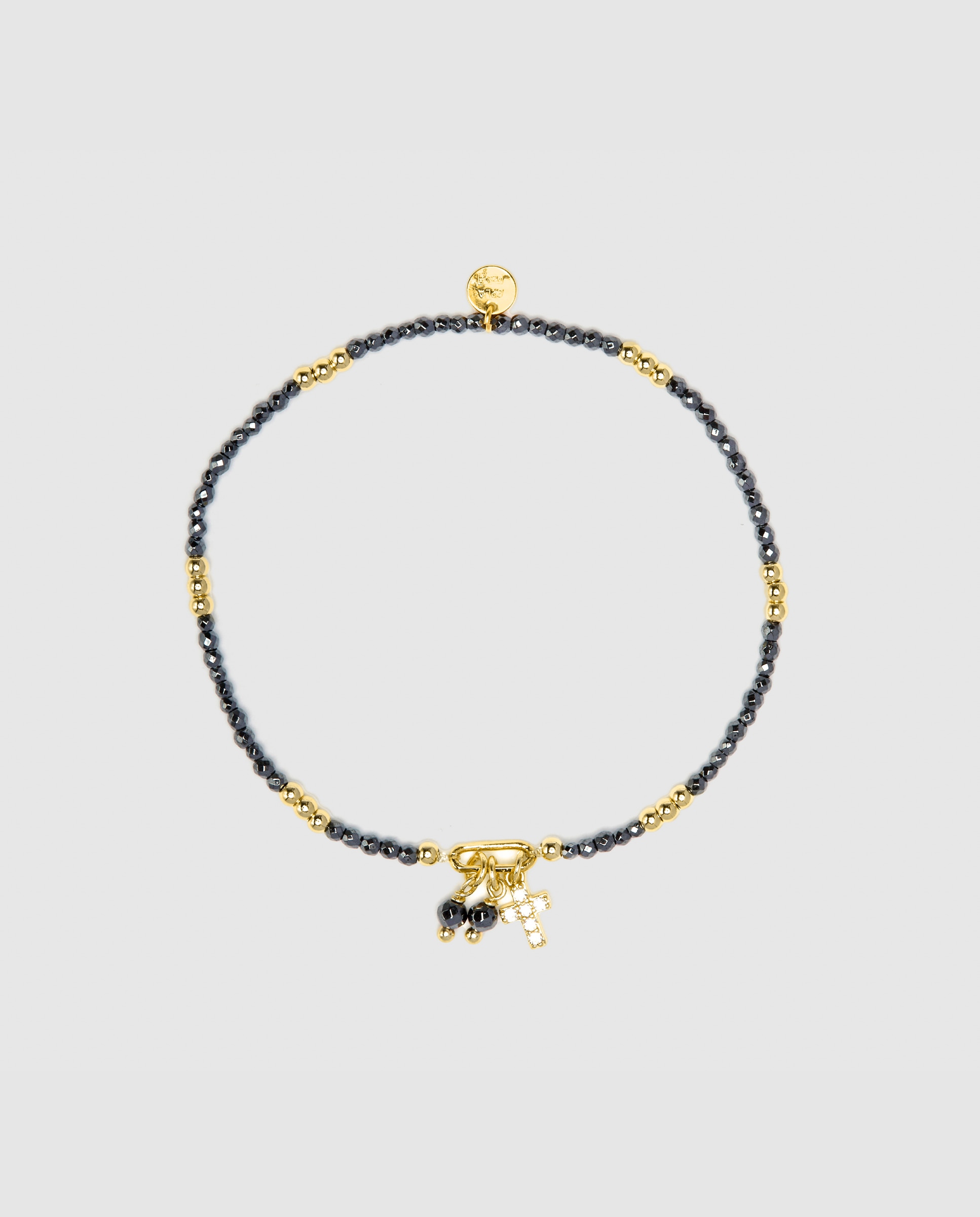 Pulseira Pide Un Deseo de Prata de Lei 925 Acabada em Ouro Amarelo de 18 Quilates com Zirconita Brilhante Crómio / Dourado-3