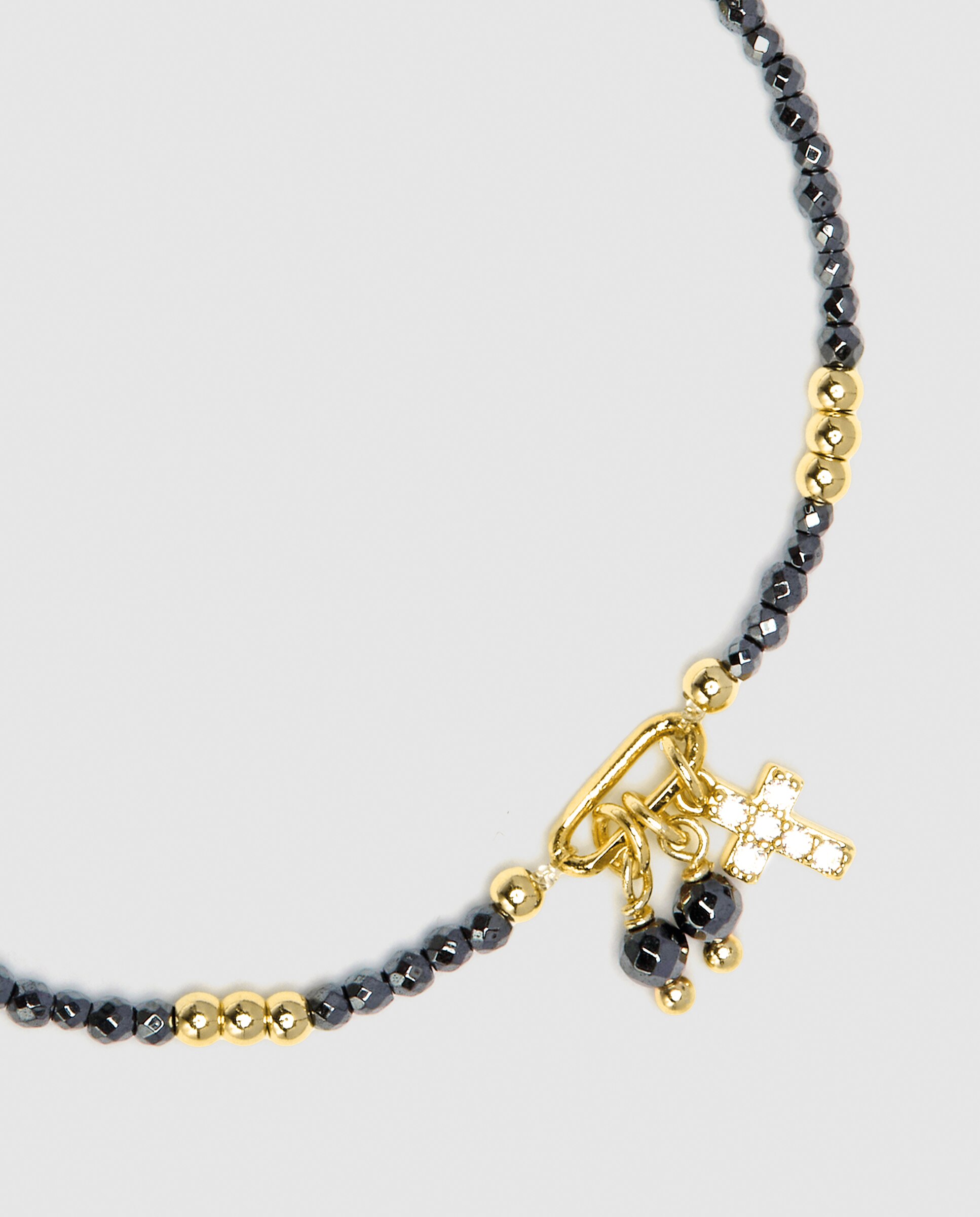 Pulseira Pide Un Deseo de Prata de Lei 925 Acabada em Ouro Amarelo de 18 Quilates com Zirconita Brilhante Crómio / Dourado-6