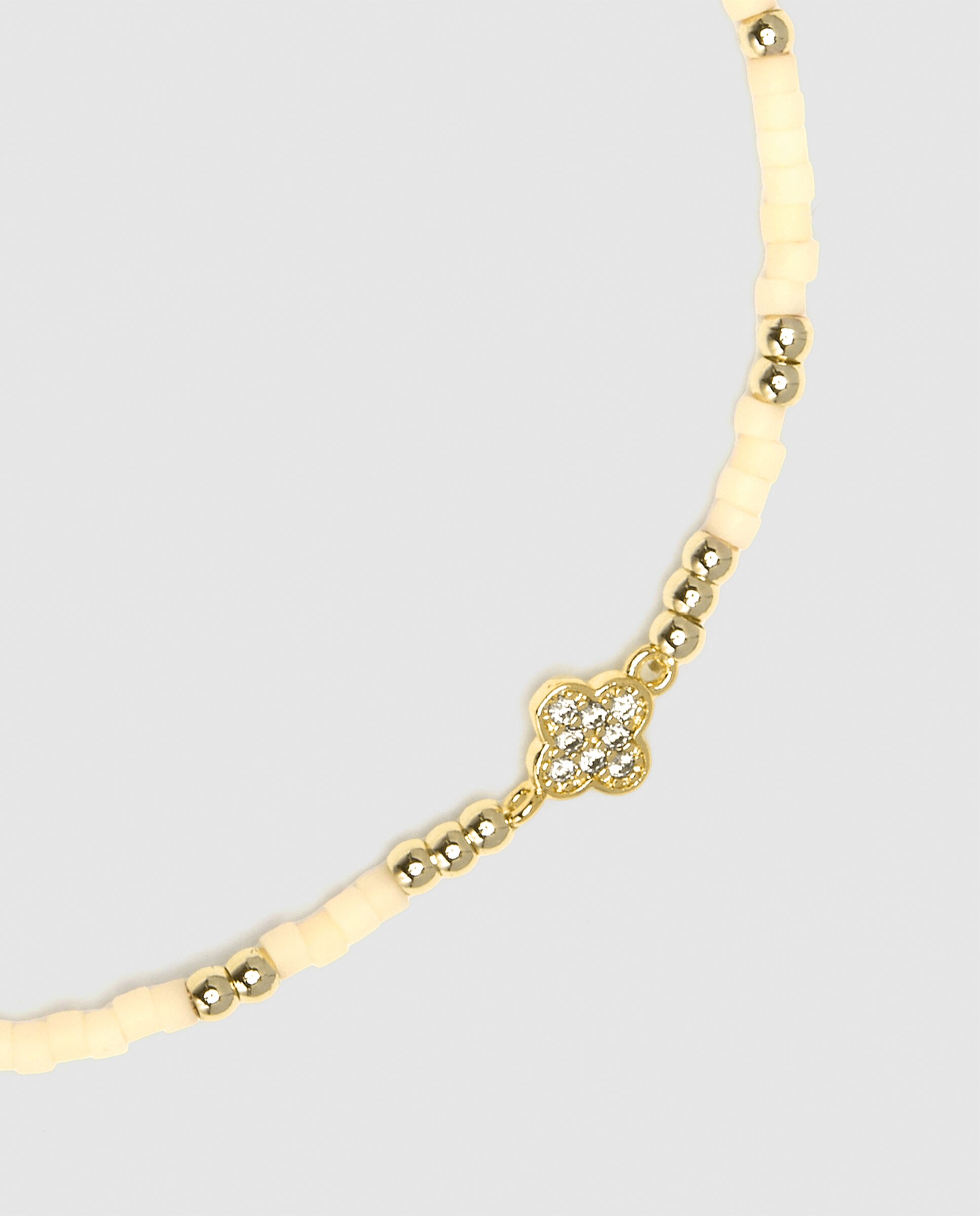 Pulseira de Corrente Pide Un Deseo de Prata de Lei 925 Acabada em Ouro Amarelo de 18 Quilates com Zirconita Ametista Amarelo-6