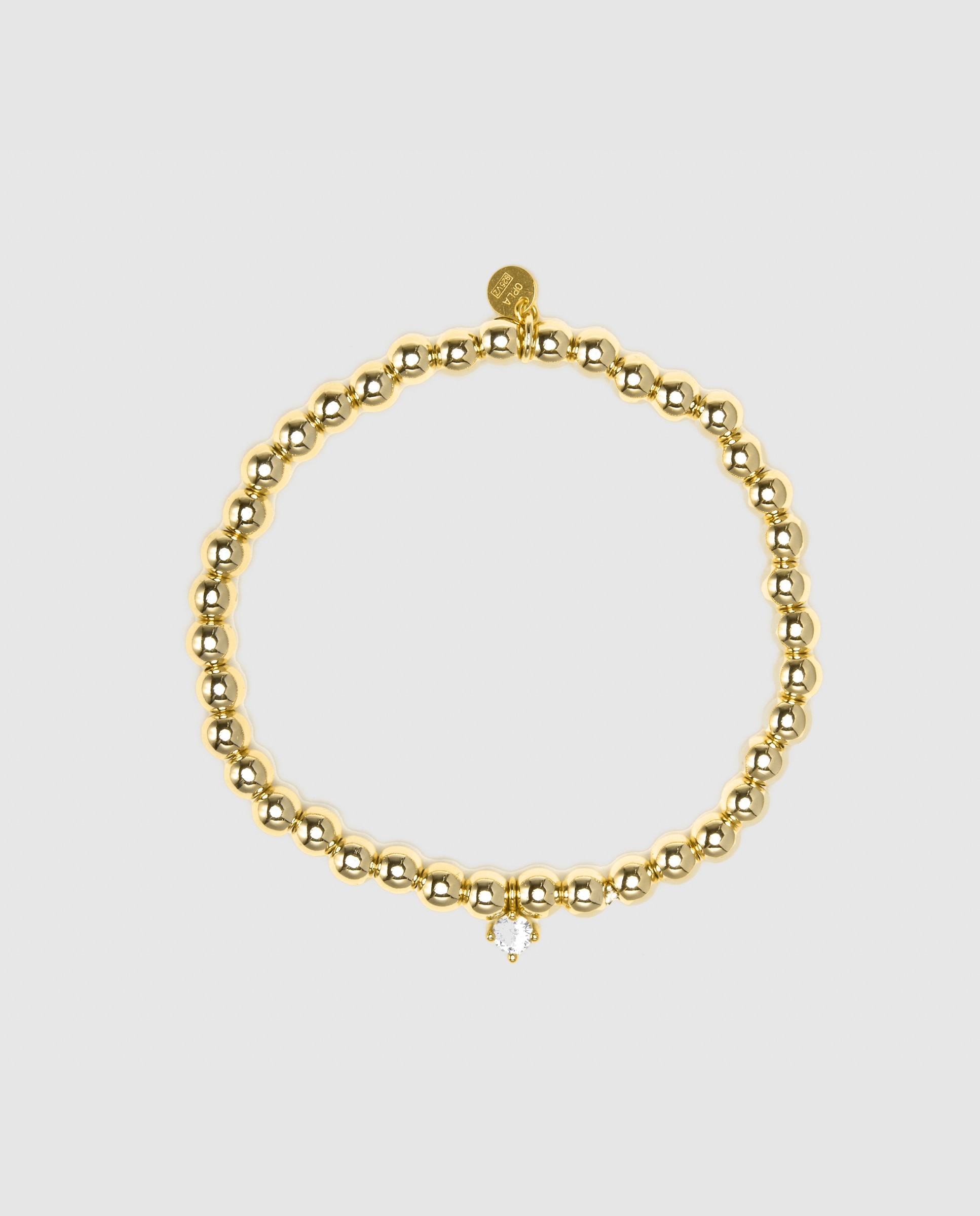 Pulseira de Corrente Momentos para Brilhar de Prata de Lei 925 Acabada em Ouro Amarelo de 18 Quilates com Zirconita Brilhante Amarelo-3