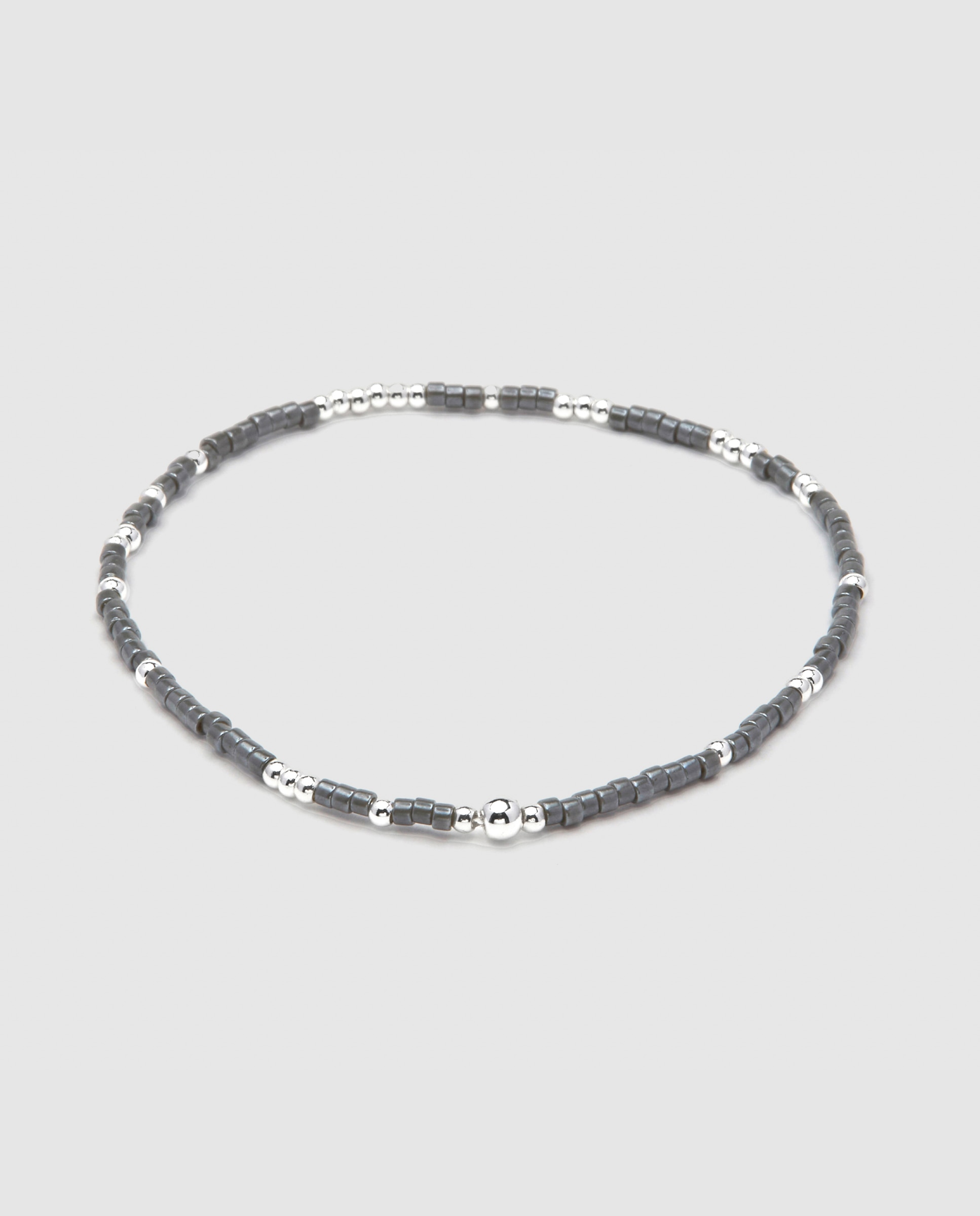 Pulseira de Corrente Pide Un Deseo de Prata de Lei 925 Acabada em Ródio com Cristal em Cinzento Prata-1