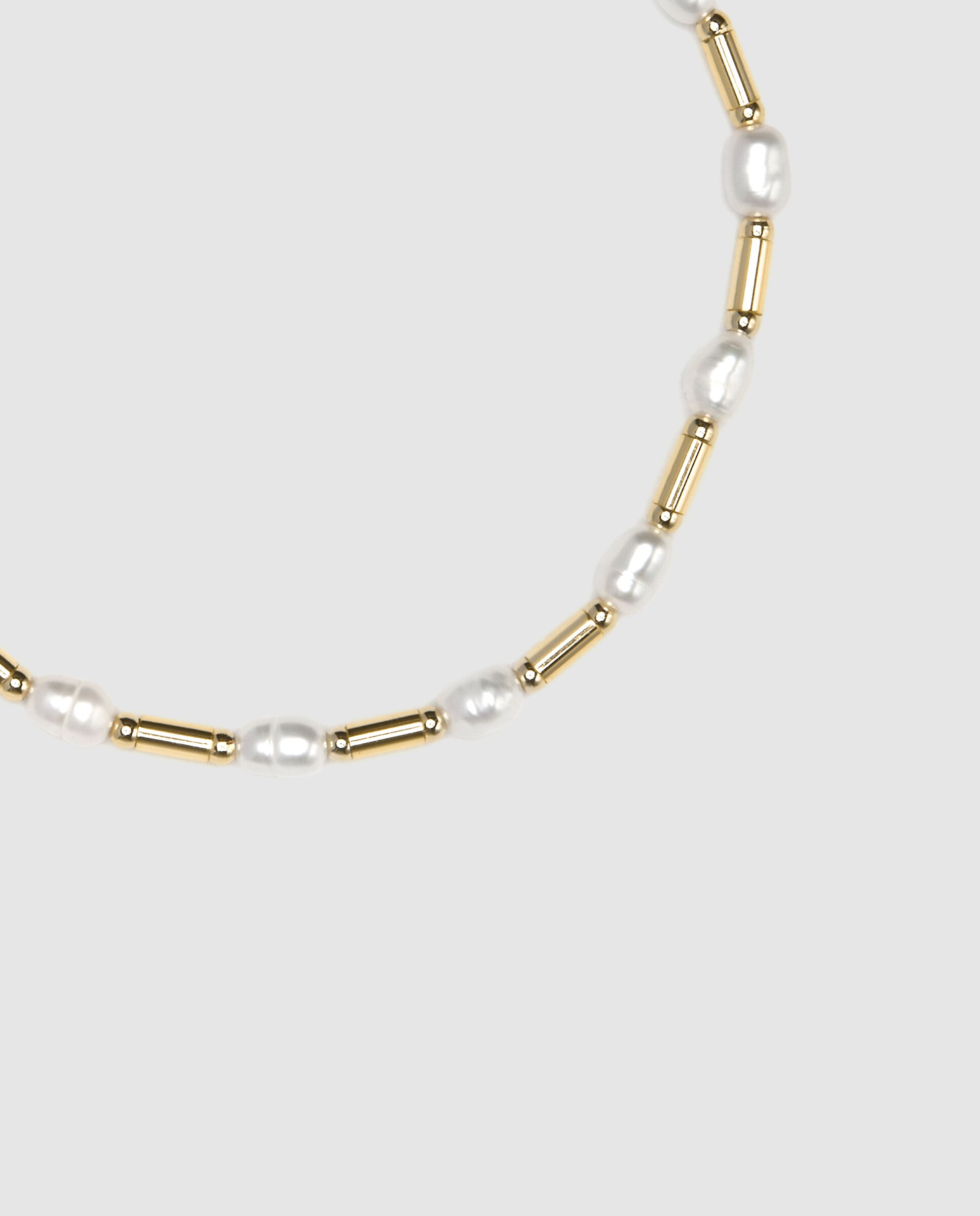 Pulseira de Elos Pide Un Deseo de Prata de Lei 925 Acabada em Ouro Amarelo de 18 Quilates com Pérola Branca Ouro-7