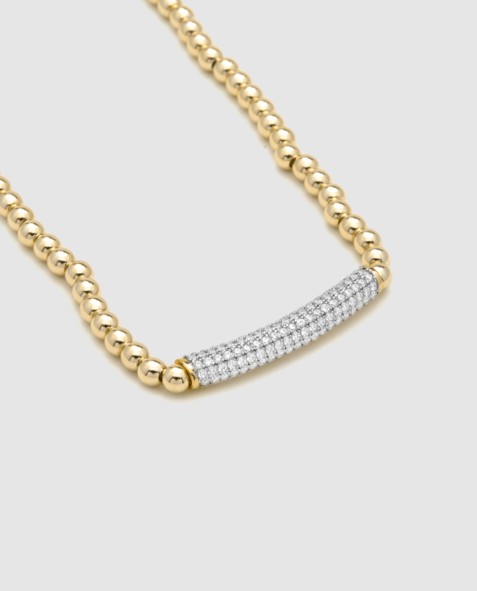 Colar Momentos para Brilhar de Prata de Lei 925 com Acabamento em Ouro Amarelo de 18 Quilates e Zirconita Brilhante Ouro / Prata-6
