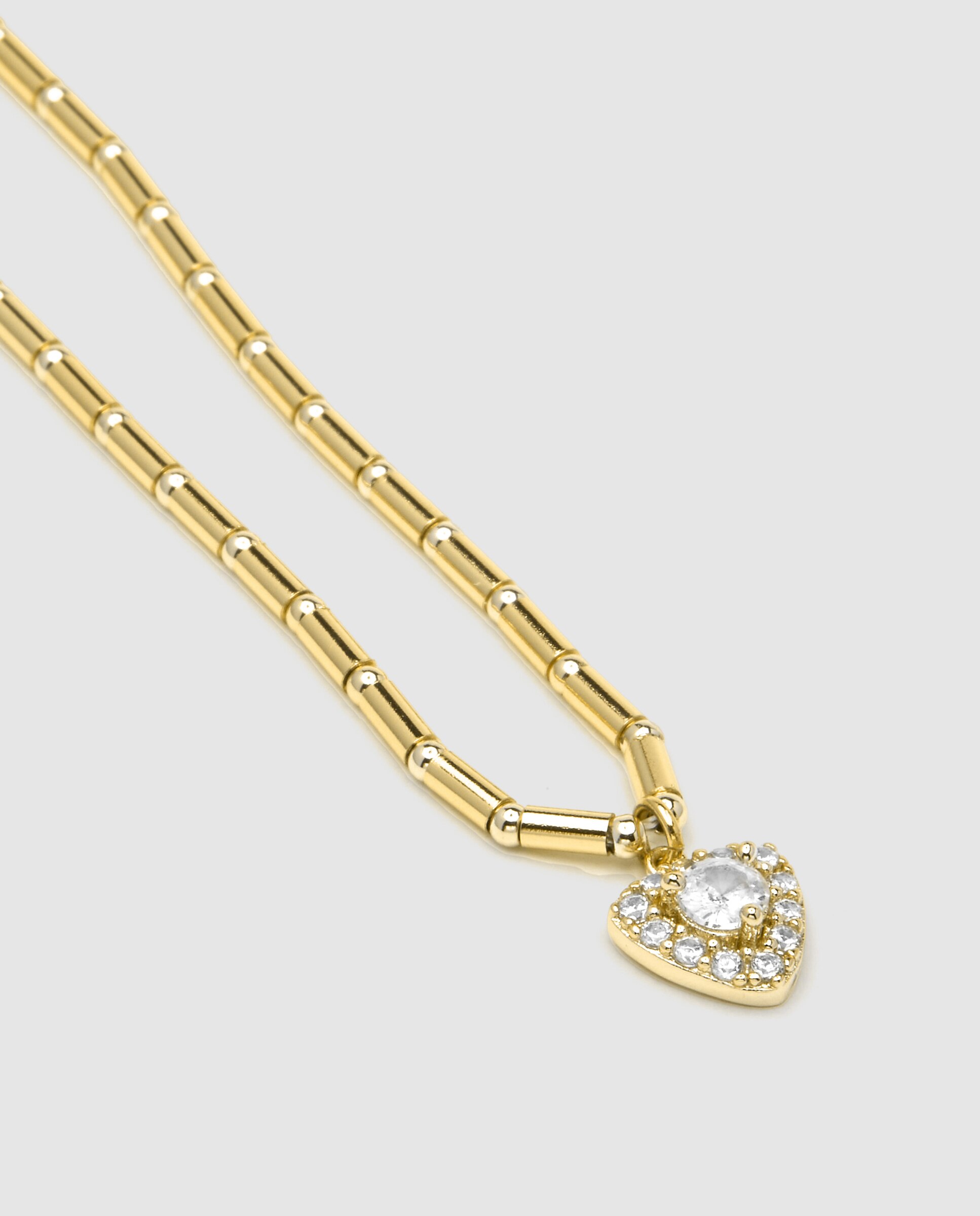 Corrente com Pingente Atelier de Prata de Lei 925 Acabada em Ouro Amarelo de 18 Quilates com Zirconita Brilhante Amarelo-6