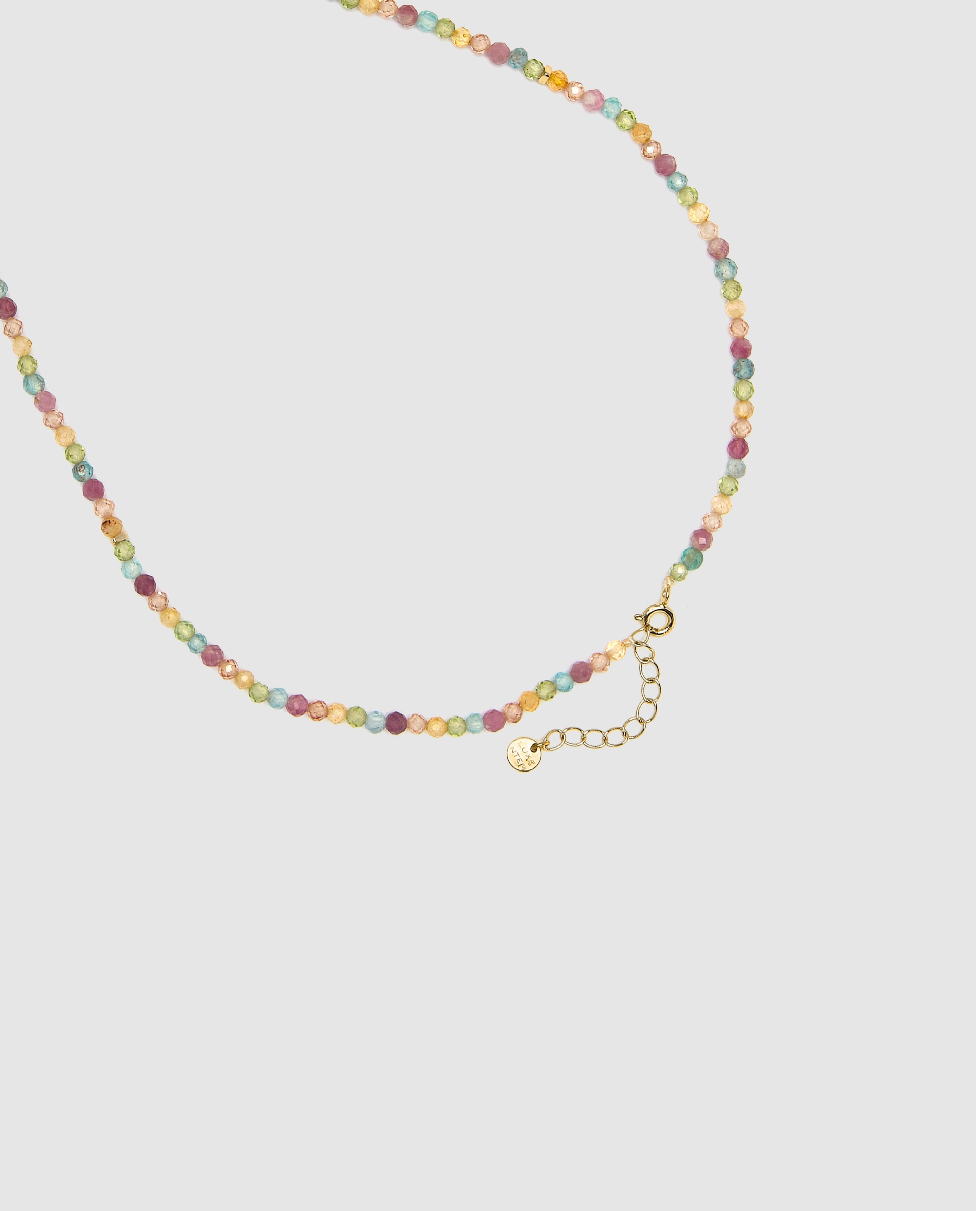 Colar Pide Un Deseo de Prata de Lei 925 com Acabamento em Ouro Amarelo de 18 Quilates com Zirconita Multicolor Ouro-7