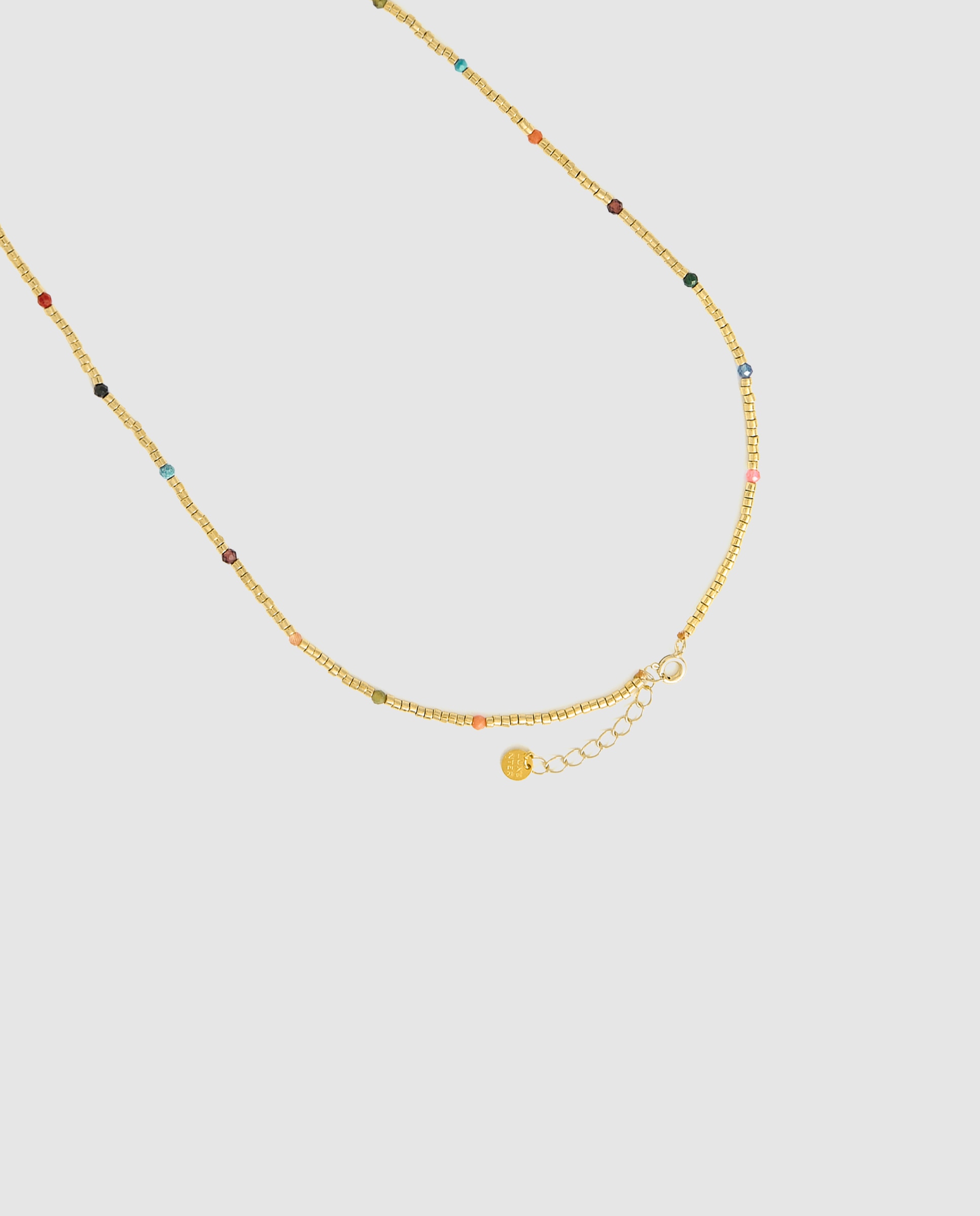 Corrente com Pendentes Pide Un Deseo de Prata de Lei 925 com Acabamento em Ouro Amarelo de 18 Quilates e Zircónios Multicolor Ouro-7