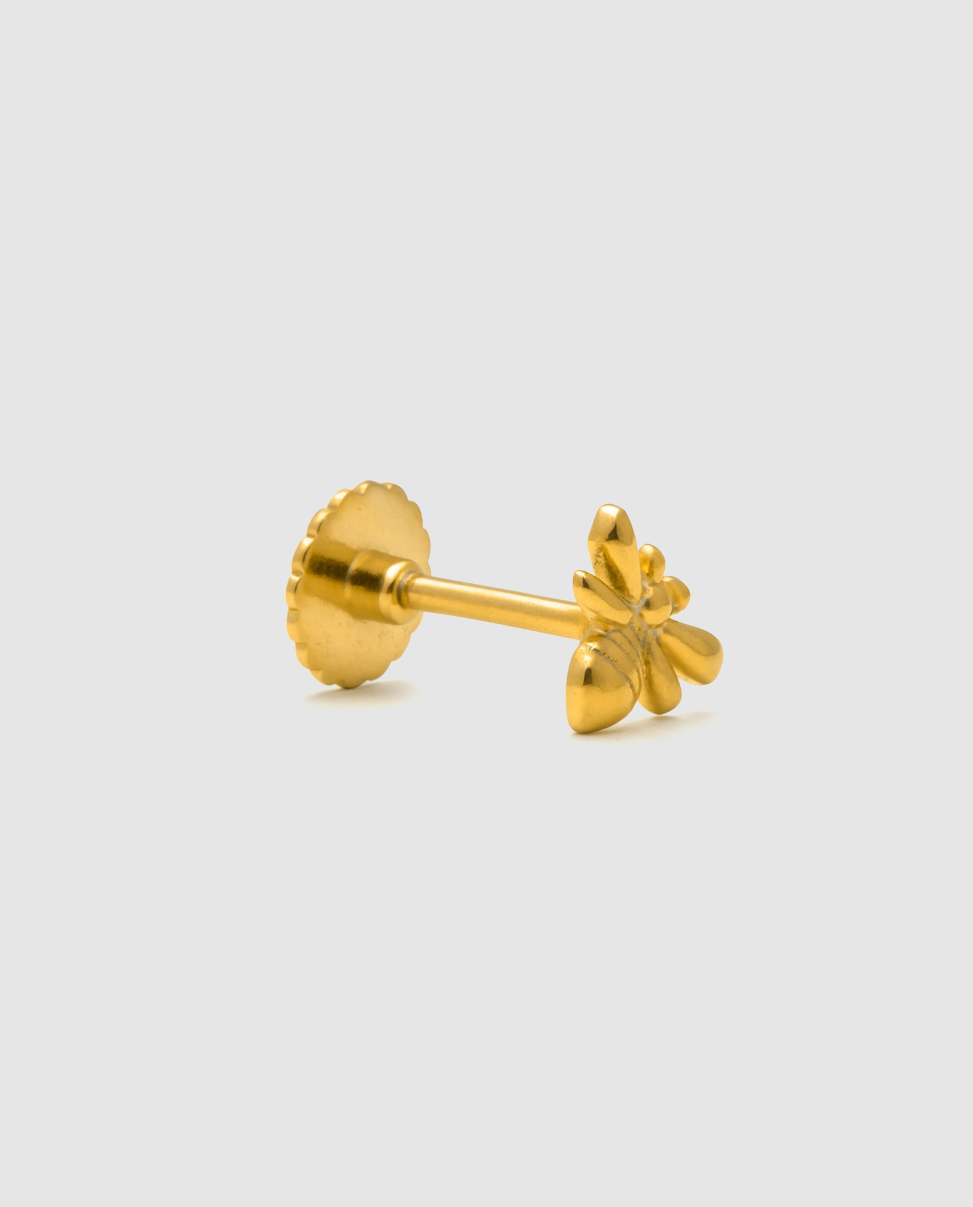 Piercing Personalizável de Prata de Lei 925 com Acabamentos em Ouro Amarelo de 18 Quilates Amarelo-3
