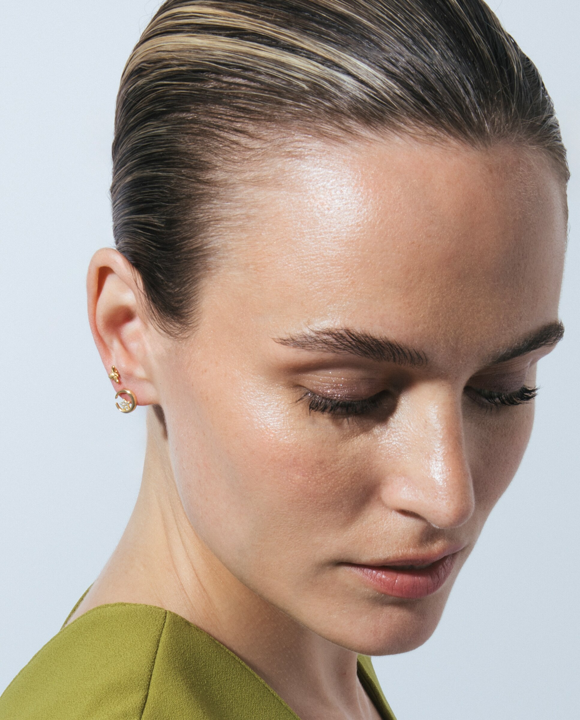 Piercing Personalizável de Prata de Lei 925 com Acabamentos em Ouro Amarelo de 18 Quilates Amarelo-5