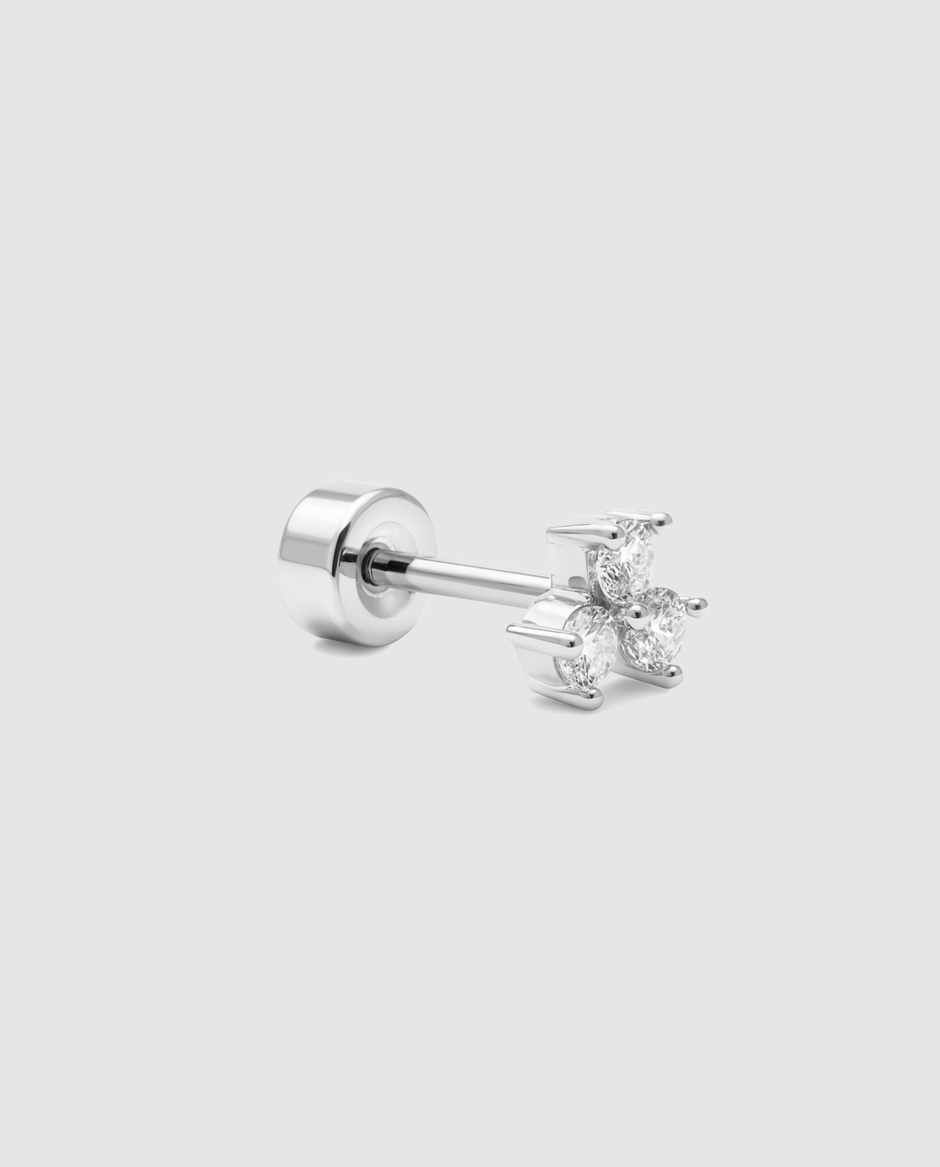 Piercing Personalizável com Acabamento em Prata de Lei 925 e Zirconita Brilhante Prata-2