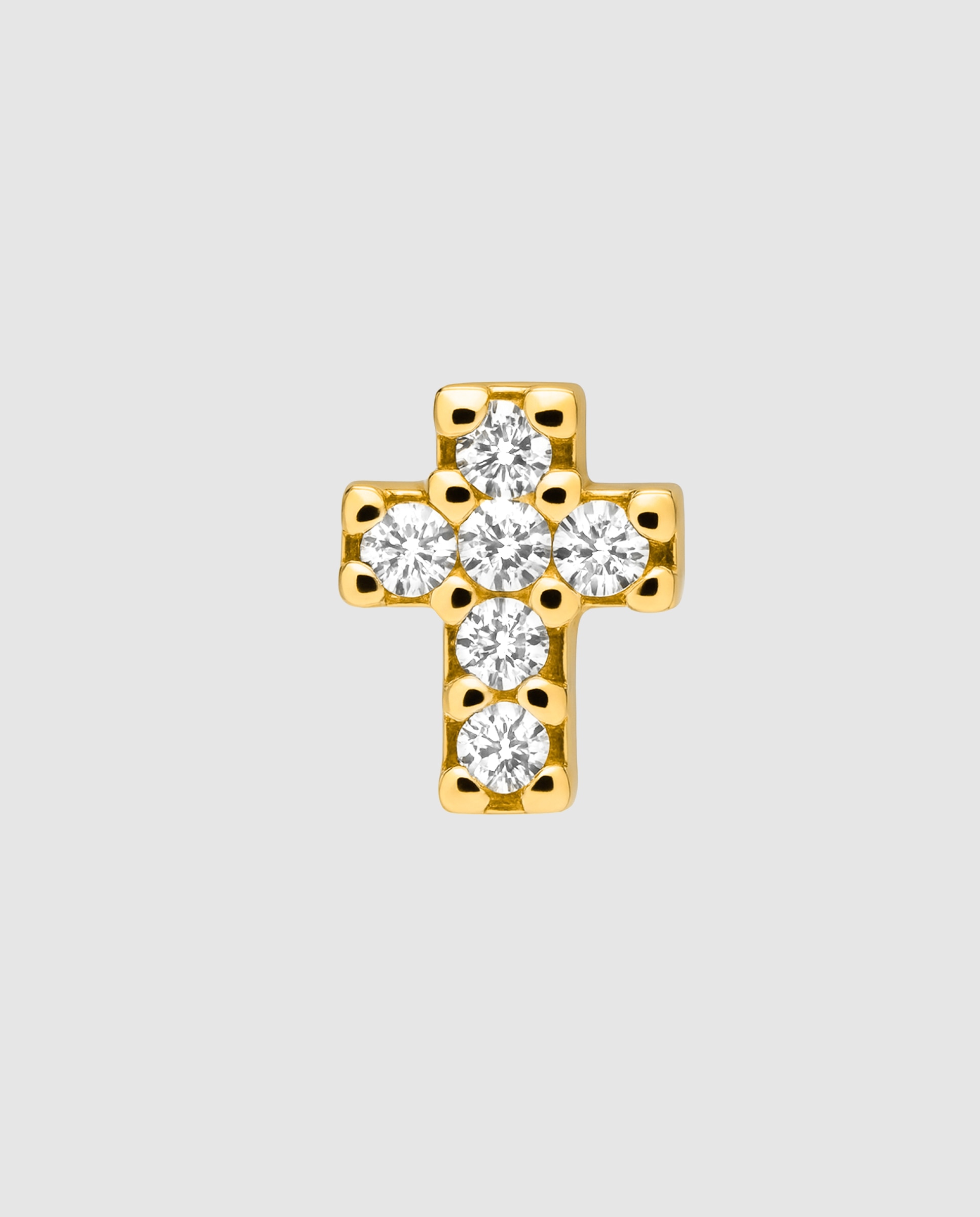 Imagem 0 de Piercing Personalizável com Acabamentos em Ouro Amarelo de 18 Quilates com Zirconita Brilhante