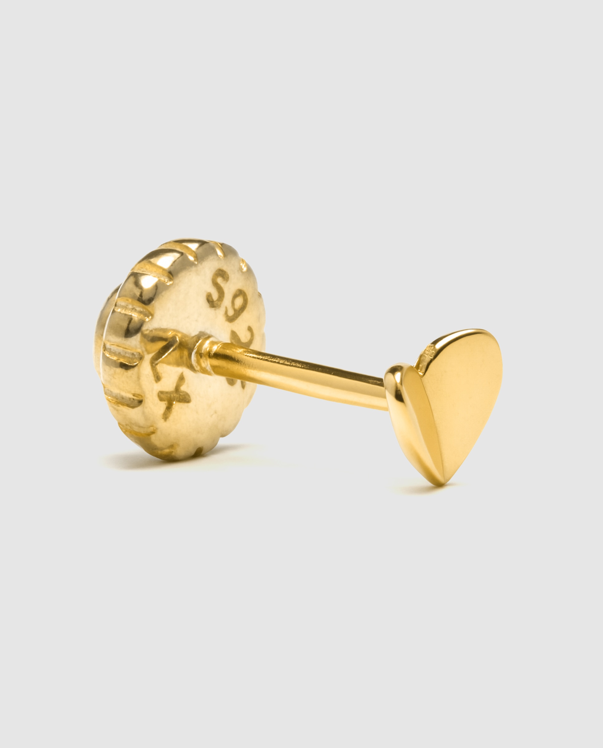 Piercing Personalizável de Prata de Lei 925 com Acabamentos em Ouro Amarelo de 18 Quilates Amarelo-1