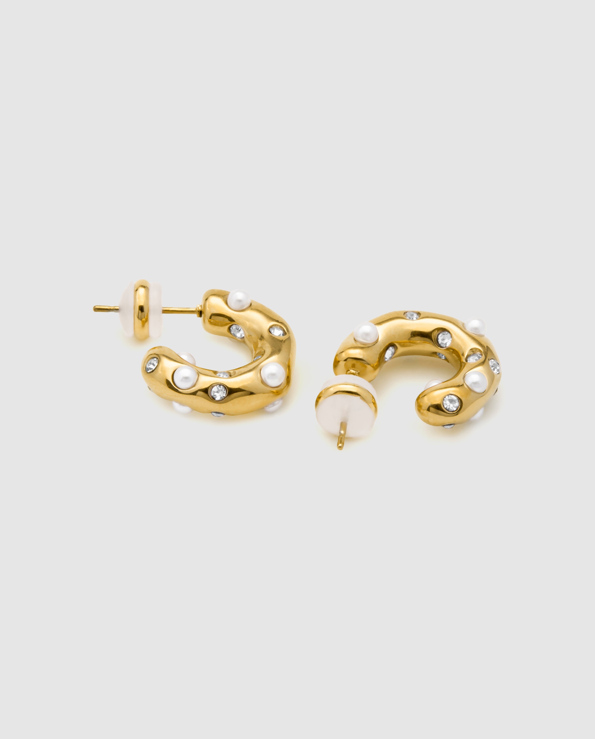 Brincos de Aro Boho de Aço com Acabamentos em Ouro Amarelo de 18 Quilates Ouro-6