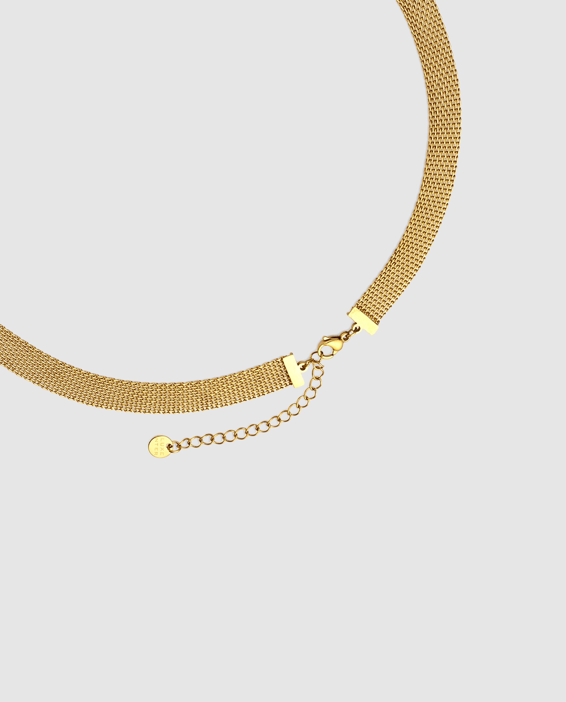 Colar Boho de Aço com Acabamento em Ouro Amarelo de 18 Quilates e Zirconita Multicolor Ouro-7
